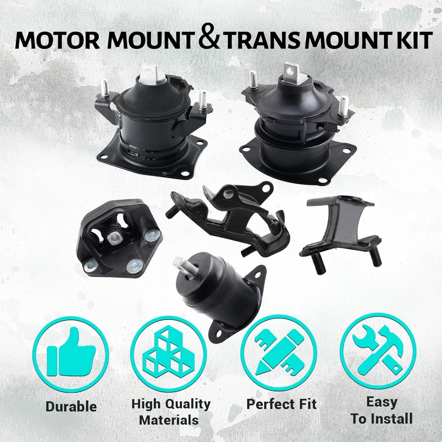 Kit de Montaje Motor y Transmisión Gdydi 6 Piezas Honda Accord 3.0L