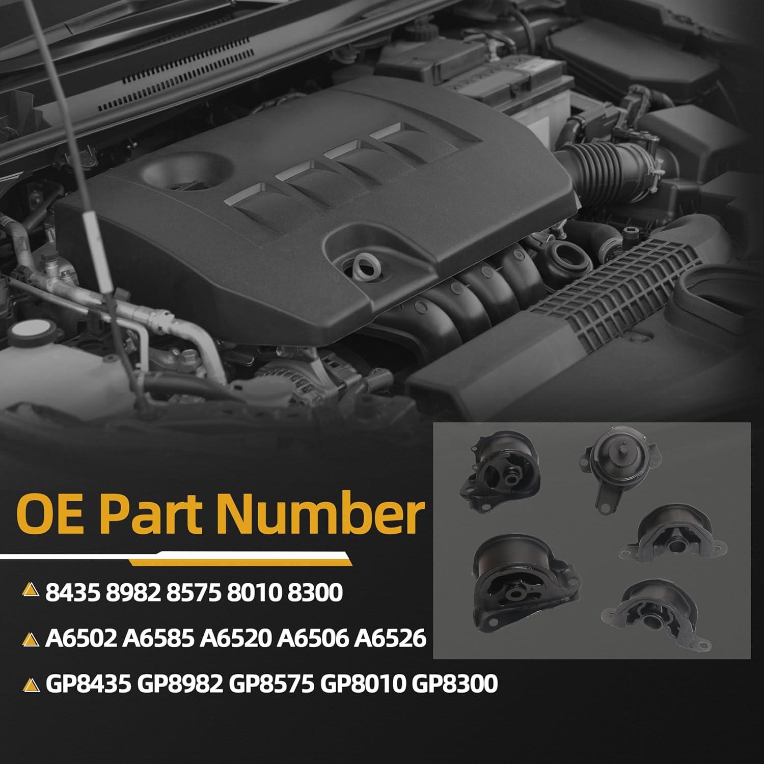 Kit de Soporte de Motor y Transmisión Honda CR-V 5 Pcs