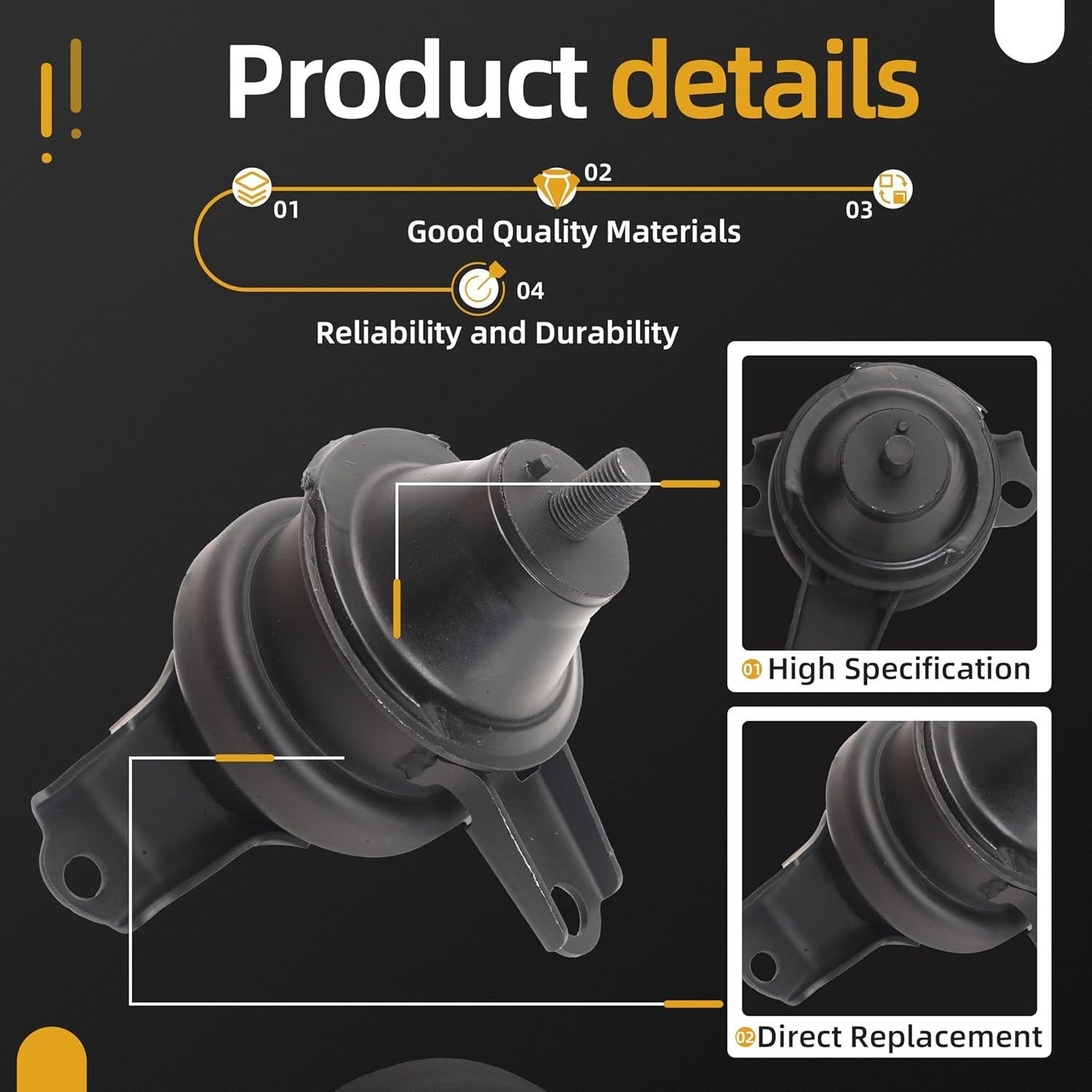 Kit de Soporte de Motor y Transmisión Honda CR-V 5 Pcs