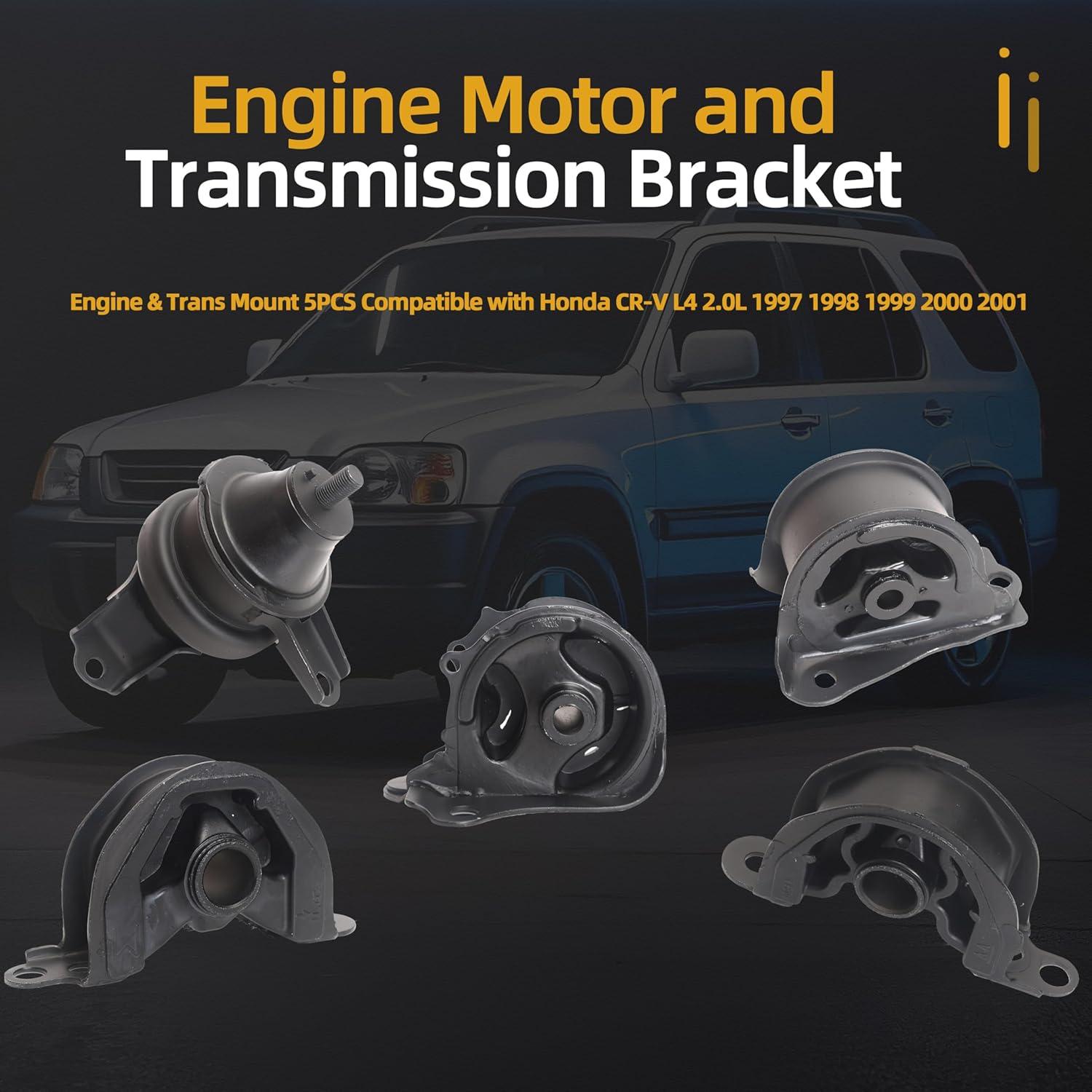 Kit de Soporte de Motor y Transmisión Honda CR-V 5 Pcs