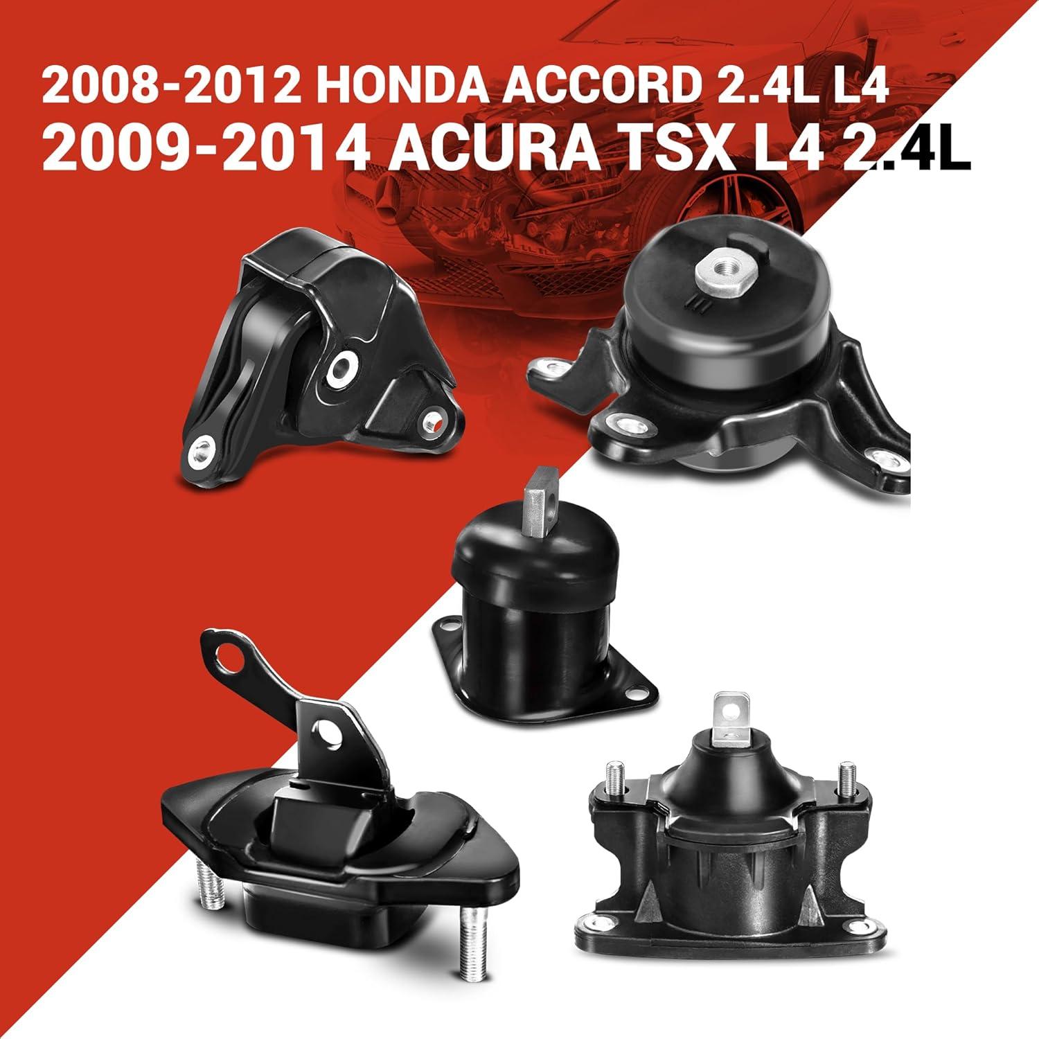 Kit de Soporte de Motor CARORAV para Honda Accord 2.4L 2008-2012