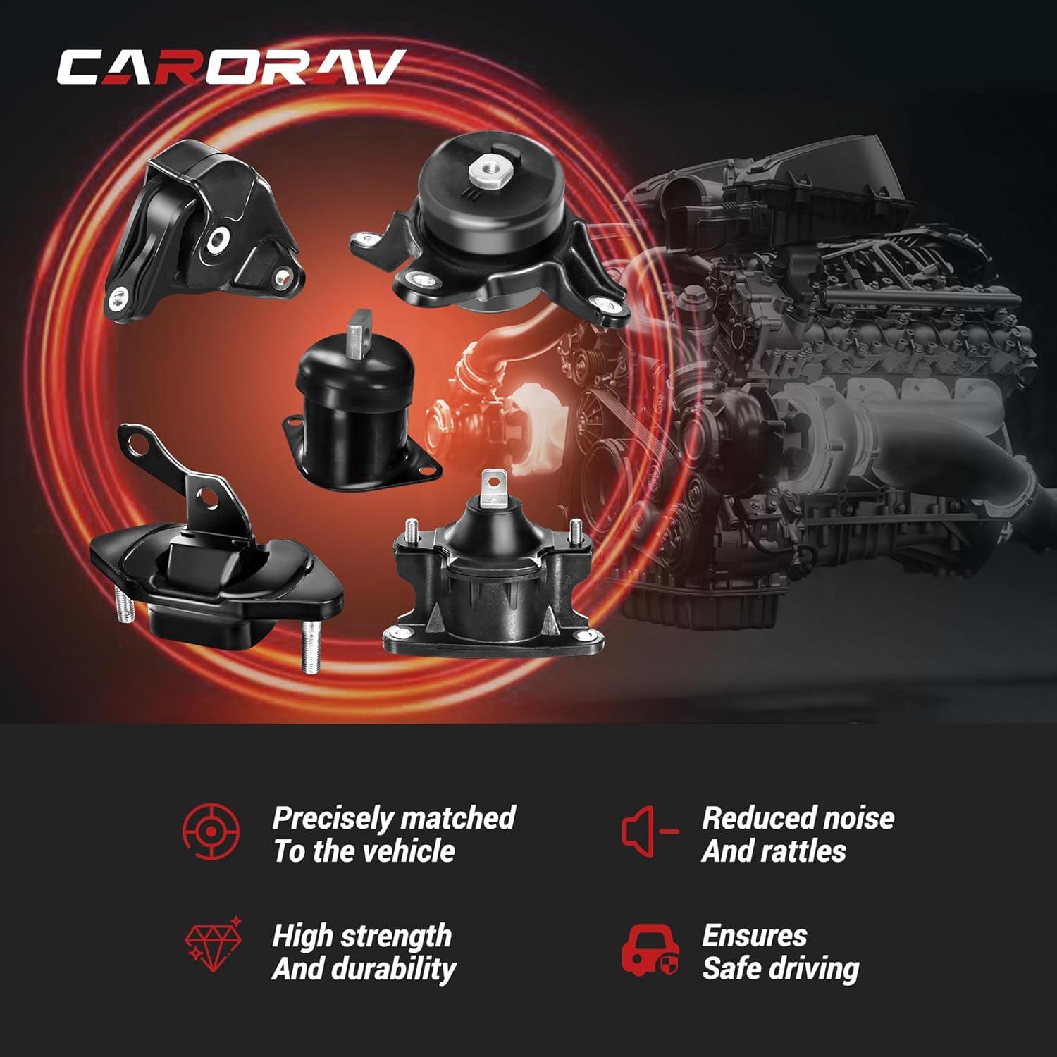 Kit de Soporte de Motor CARORAV para Honda Accord 2.4L 2008-2012