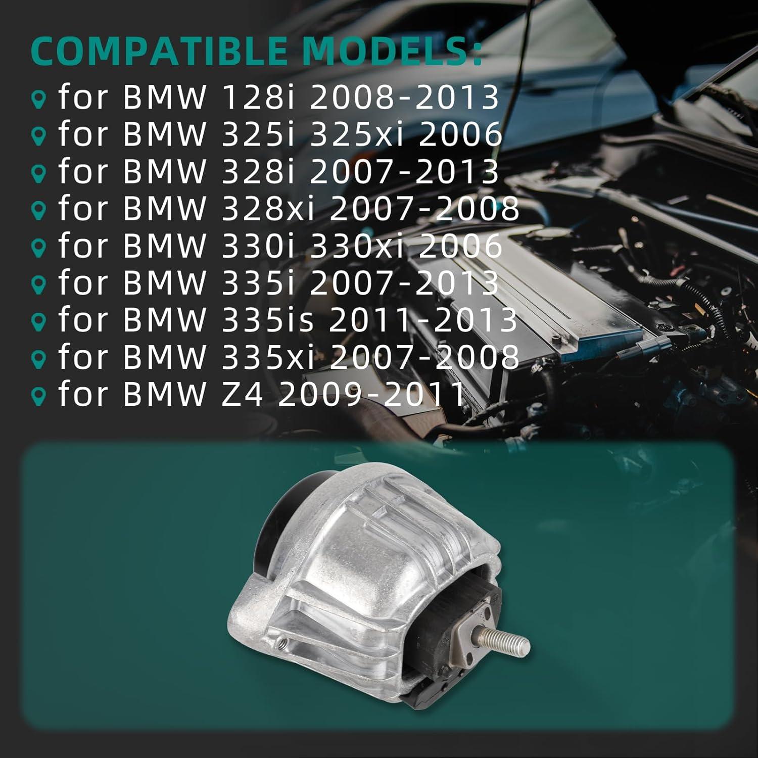 Soporte de Motor AUTOKAY 2 Pcs Compatible con BMW 128i 325i 328i 335i