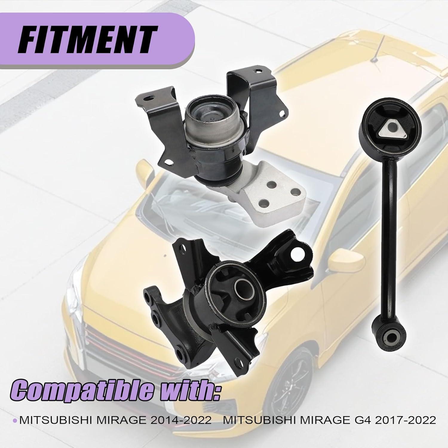 Kit de Montaje de Motor XQSMWF para Mitsubishi Mirage 2014-2022