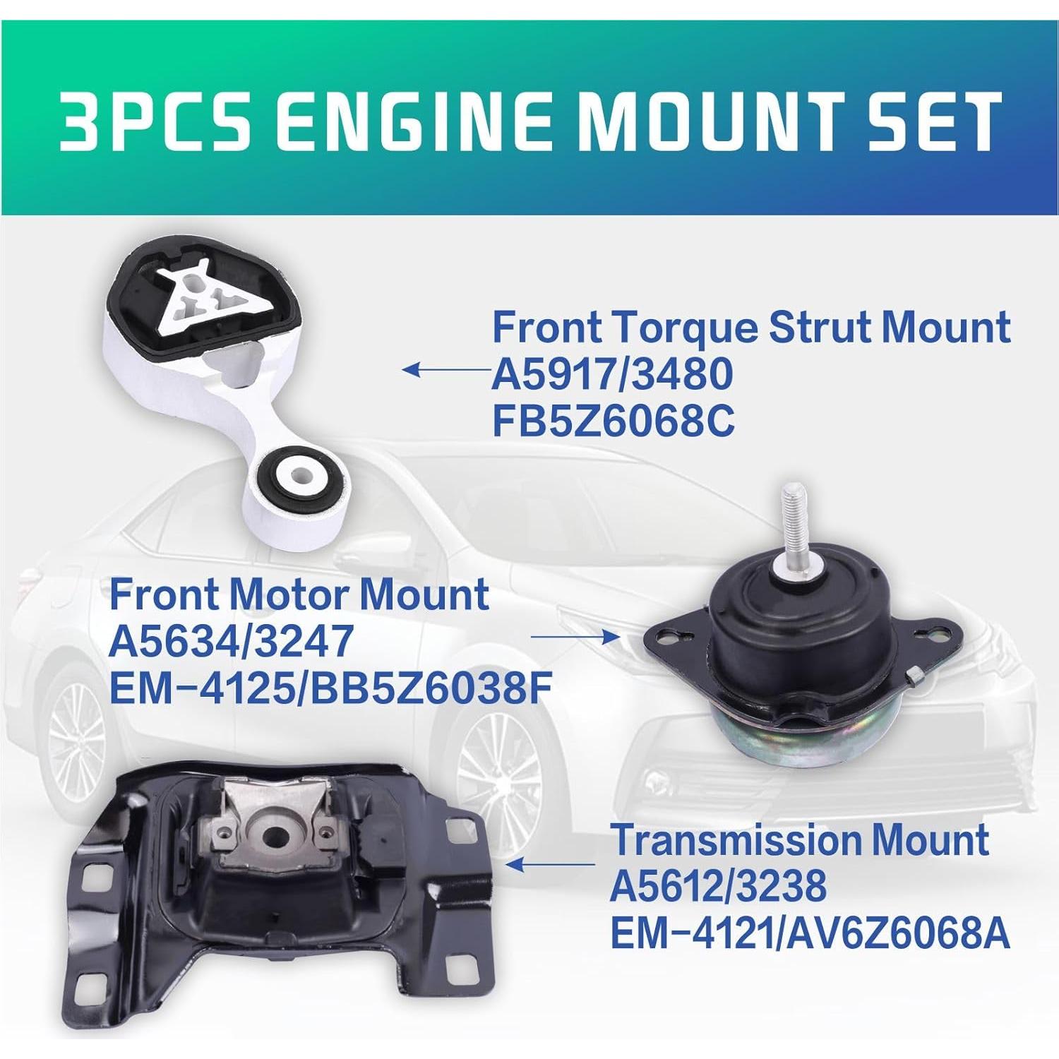 Kit de Montaje Motor y Transmisión YBDDZH para Ford Explorer 2016-2019