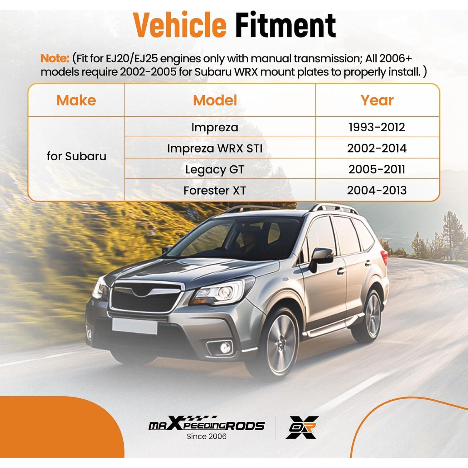 Conjunto de Montaje de Transmisión maXpeedingrods para Subaru