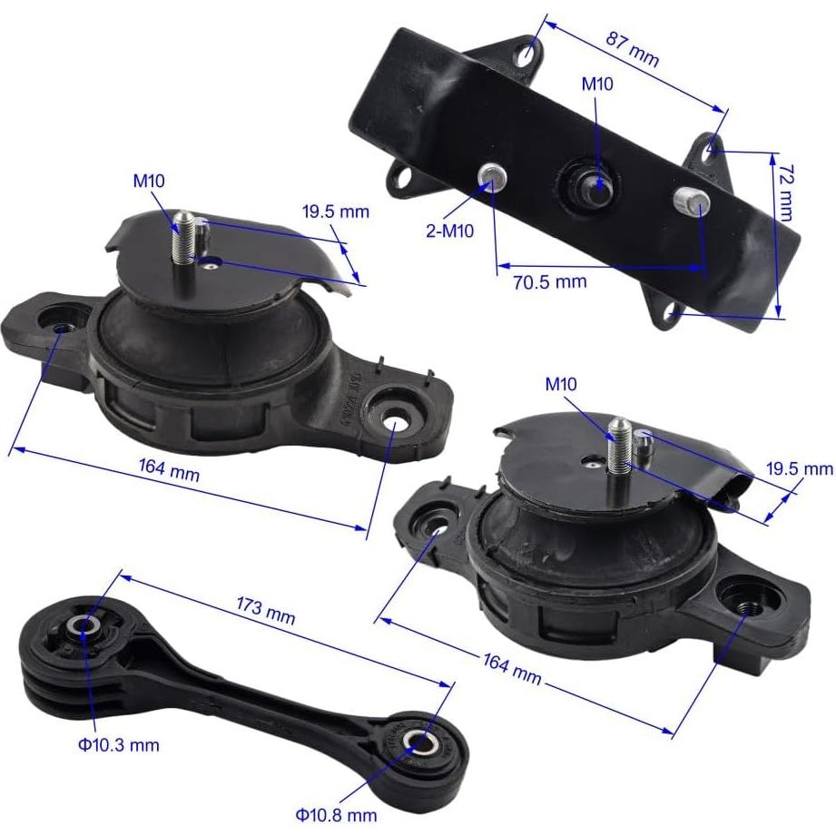 Juego de Montajes de Motor y Transmisión Subaru 2.0L CVT