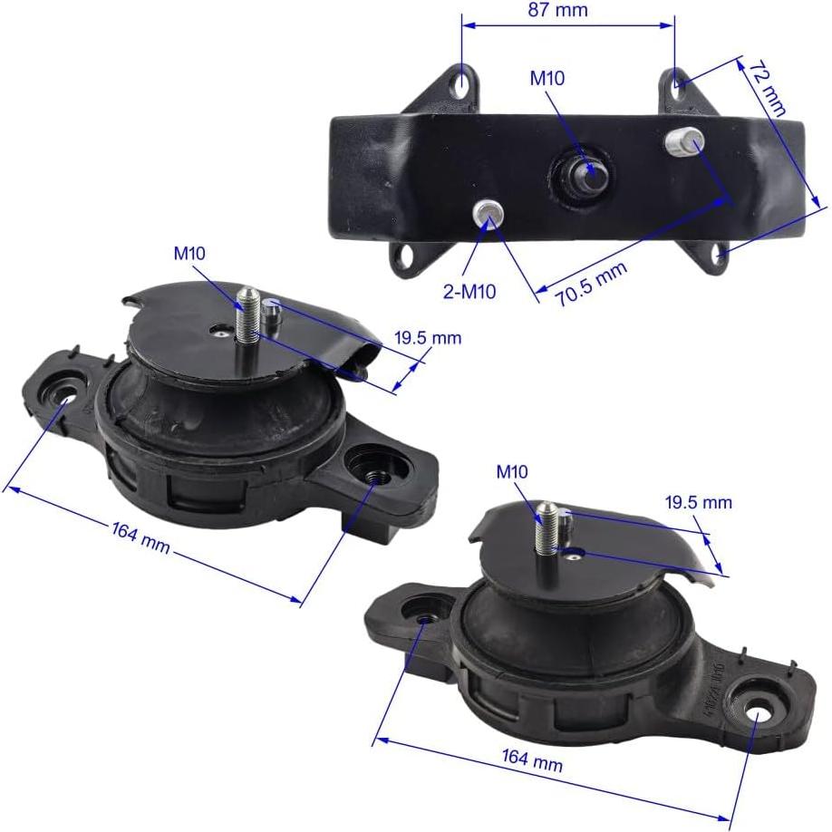 Juego de Soportes de Motor y Transmisión Subaru 3pcs 2.0L CVT