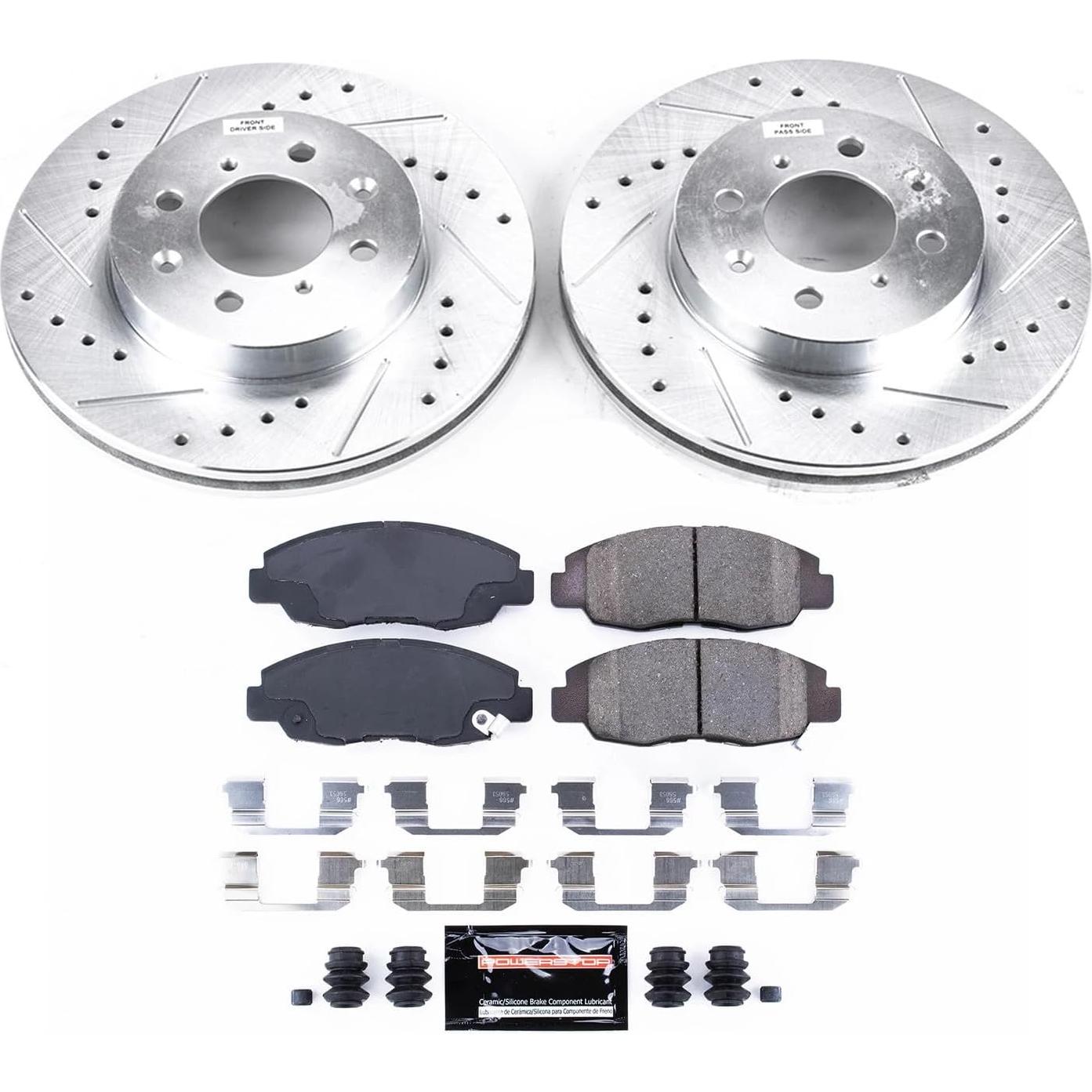Pastillas de Freno Power Stop K690 Z23 + Discos Perforados Honda