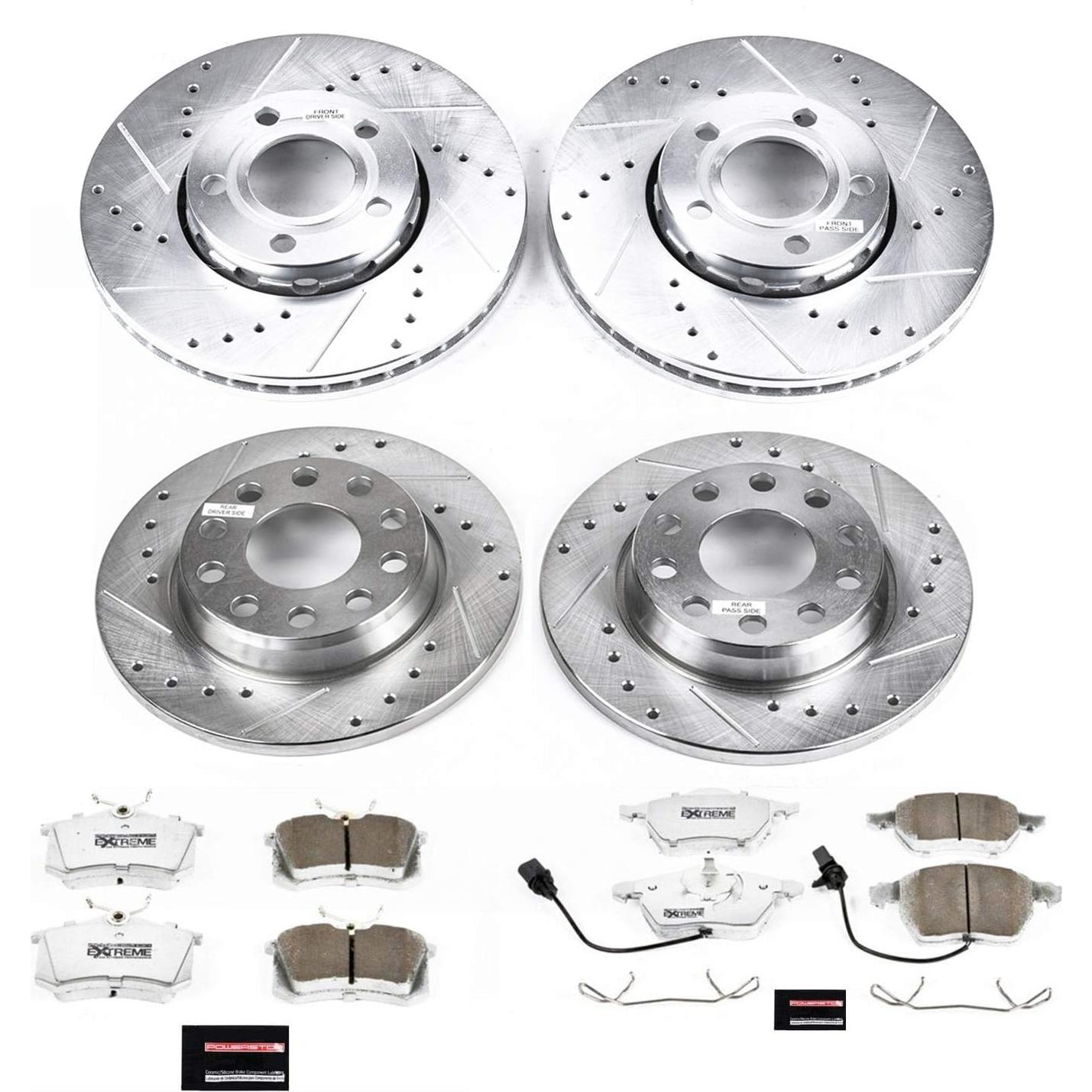 Kit de Freno Power Stop Z26 con Discos Perforados y Pastillas Audi A4 2004-2006