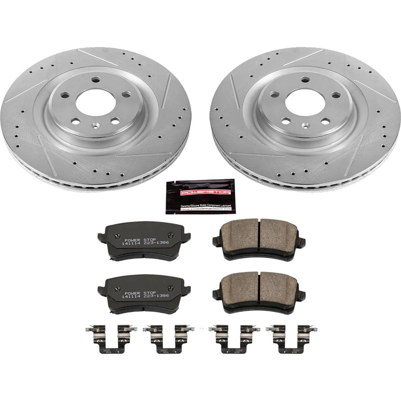 Kit de Freno Power Stop Z23 Trasero con Discos Perforados