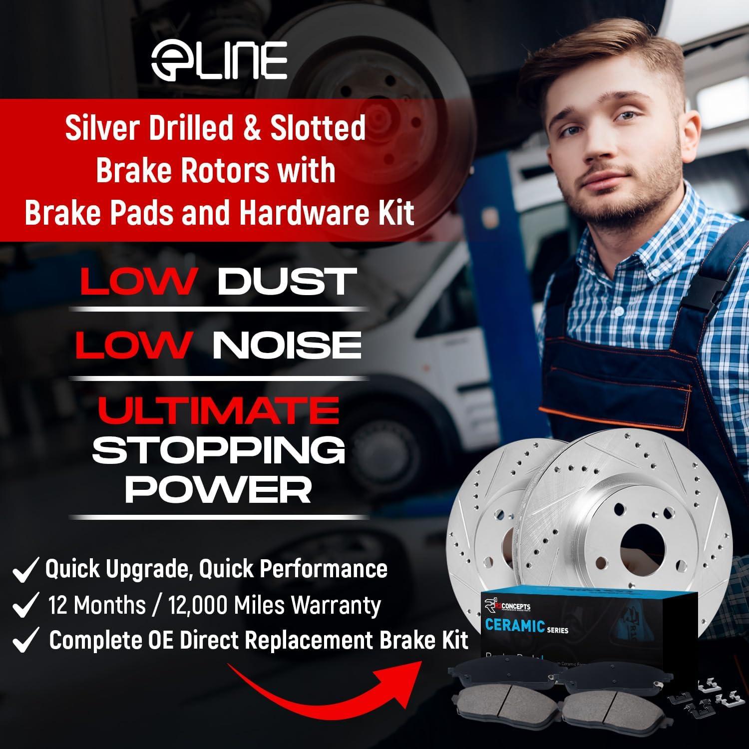 Kit de Freno Delantero R1 Concepts eLINE para Ford Fiesta 2014-2019