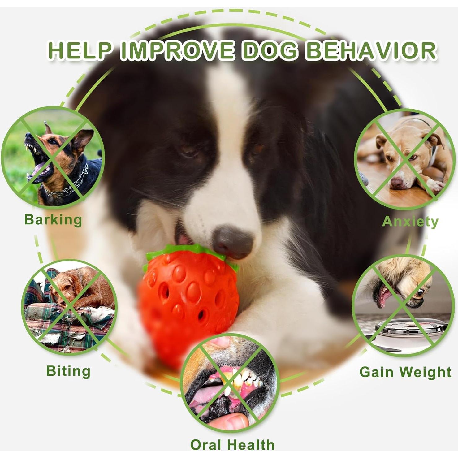 Juguete de Rompecabezas para Perros MITOCAPY Fresa 8.17cm