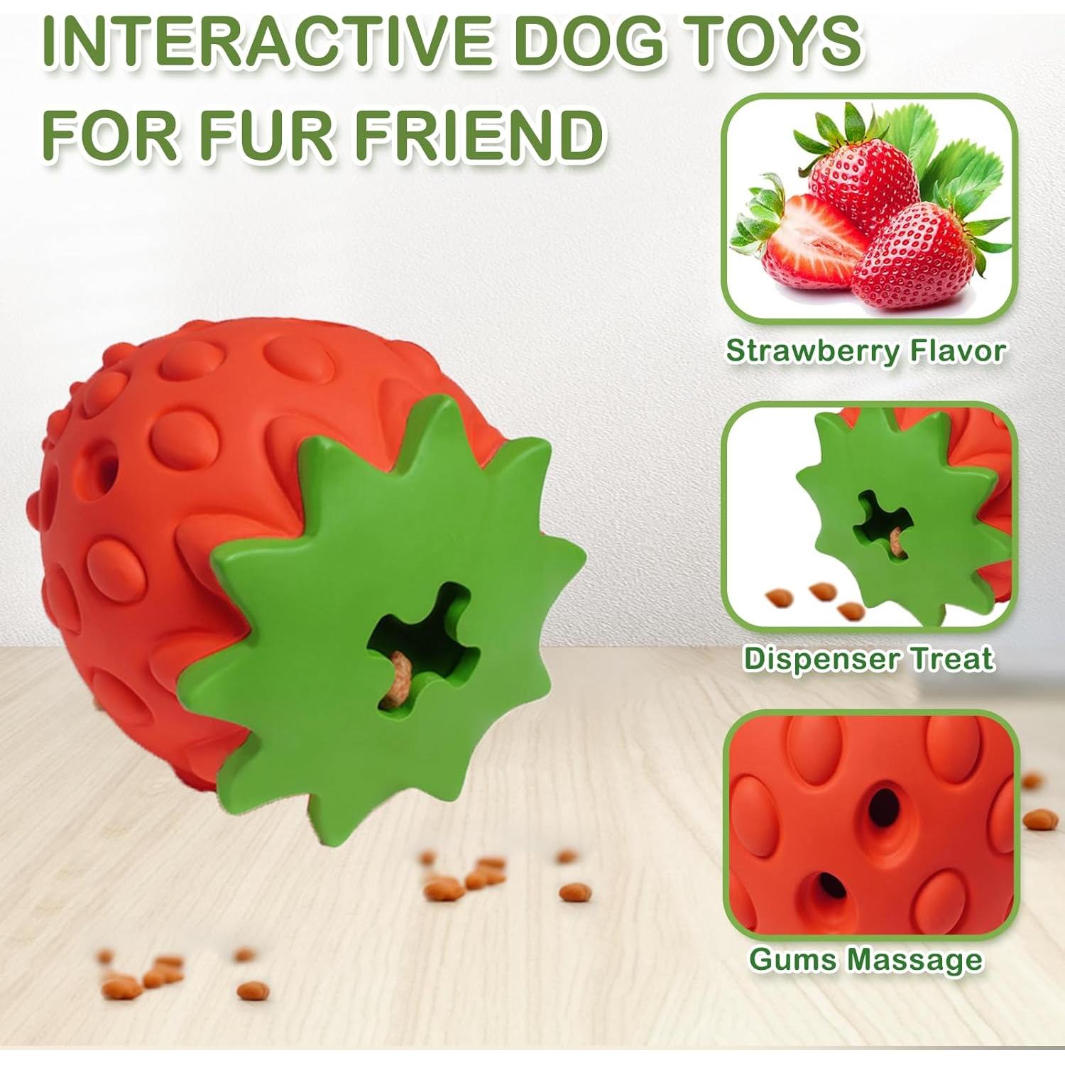 Juguete de Rompecabezas para Perros MITOCAPY Fresa 8.17cm