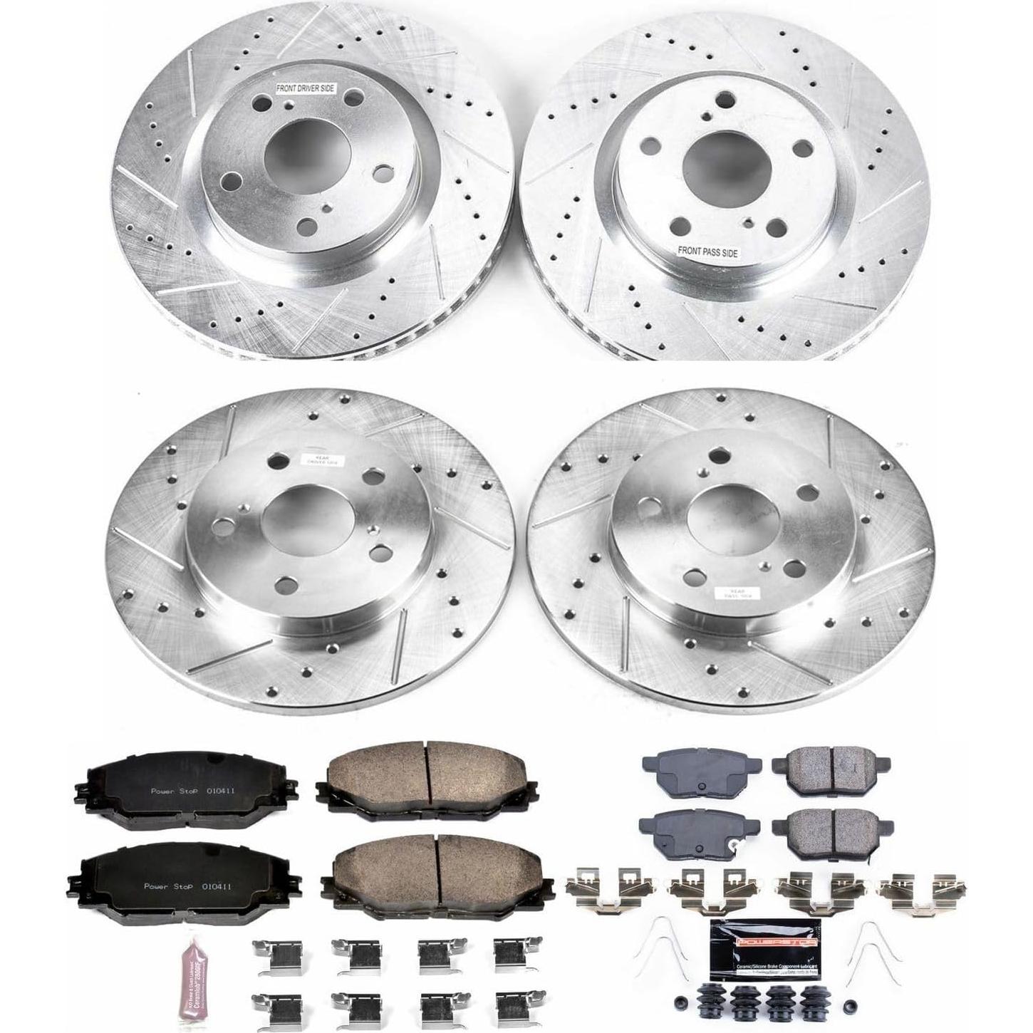 Kit de Frenos Power Stop Z23 con Discos y Pastillas para Toyota