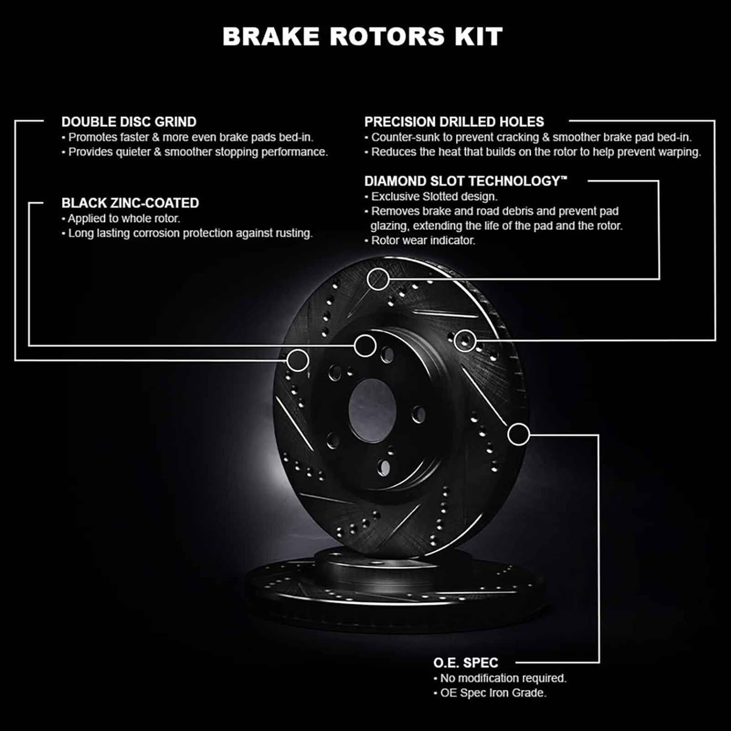 Kit de Rotores de Freno Frontal R1 Concepts para Renault Clio 2002-2010