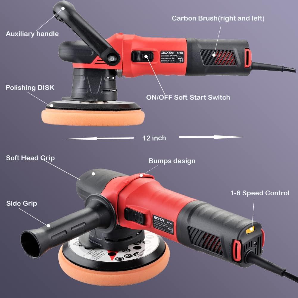 Pulidor Orbital ZOTA N906 750W 6 Velocidades 15mm