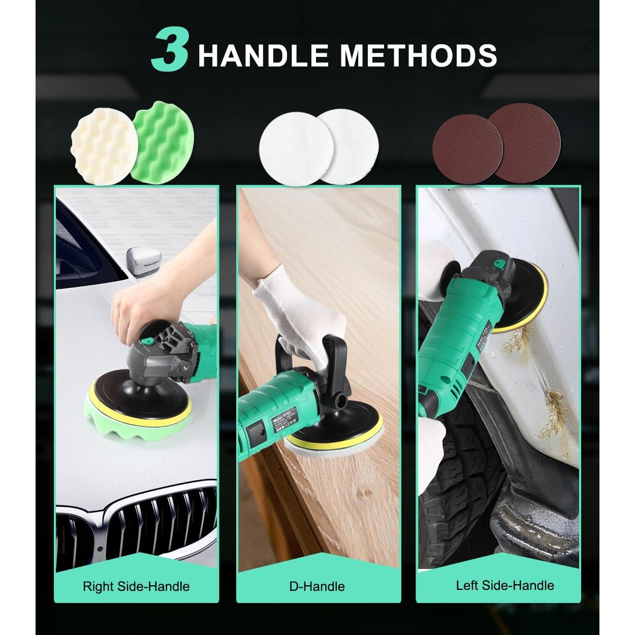 Pulidor de Automóviles ZOTA P702 1600W 7 Velocidades 4m Cable