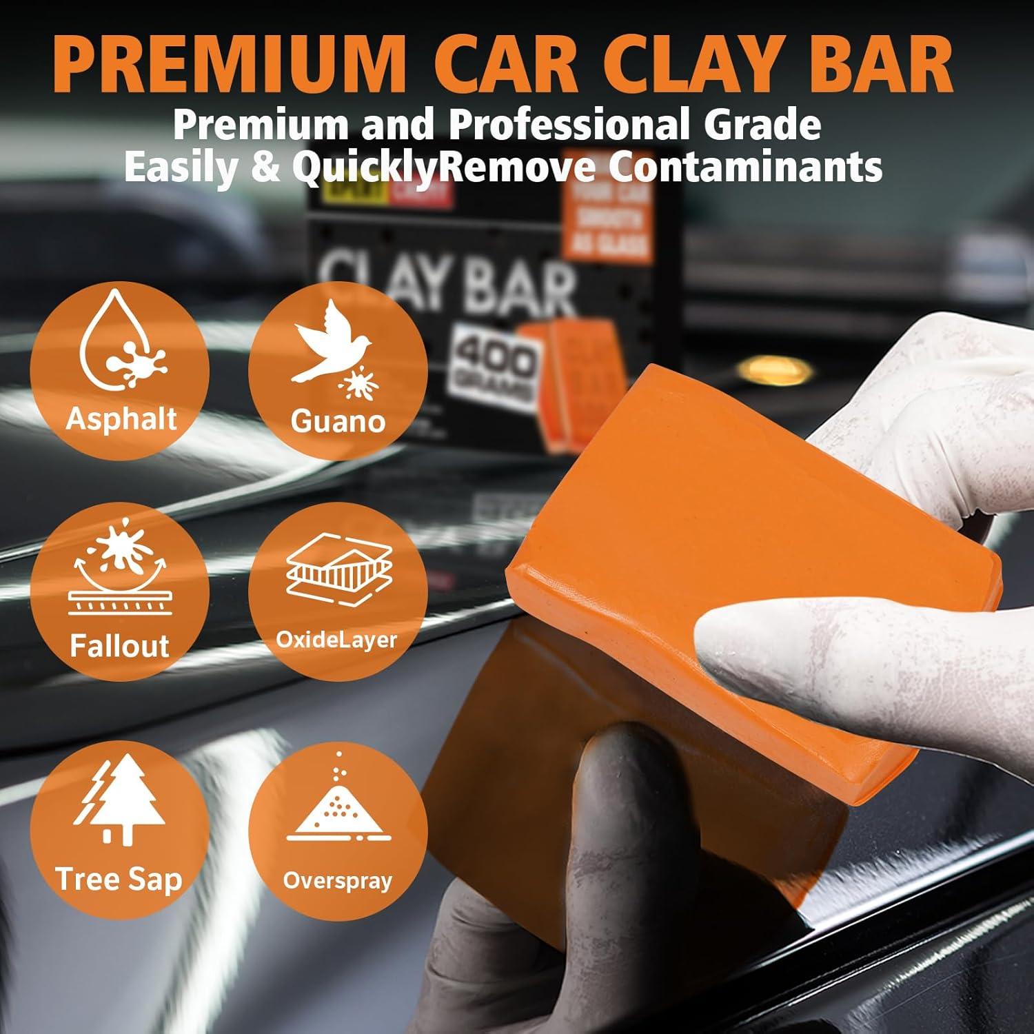 Barra de Arcilla para Automóviles XPERTCHEMY 400g Kit Limpieza