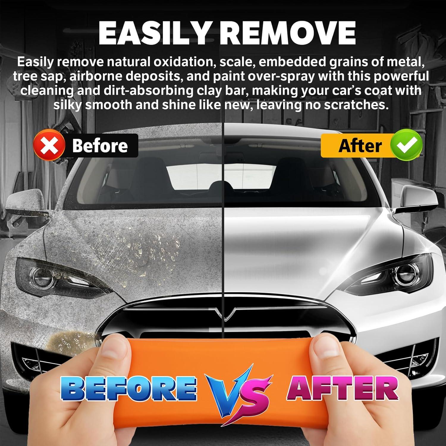 Barra de Arcilla para Automóviles XPERTCHEMY 400g Kit Limpieza