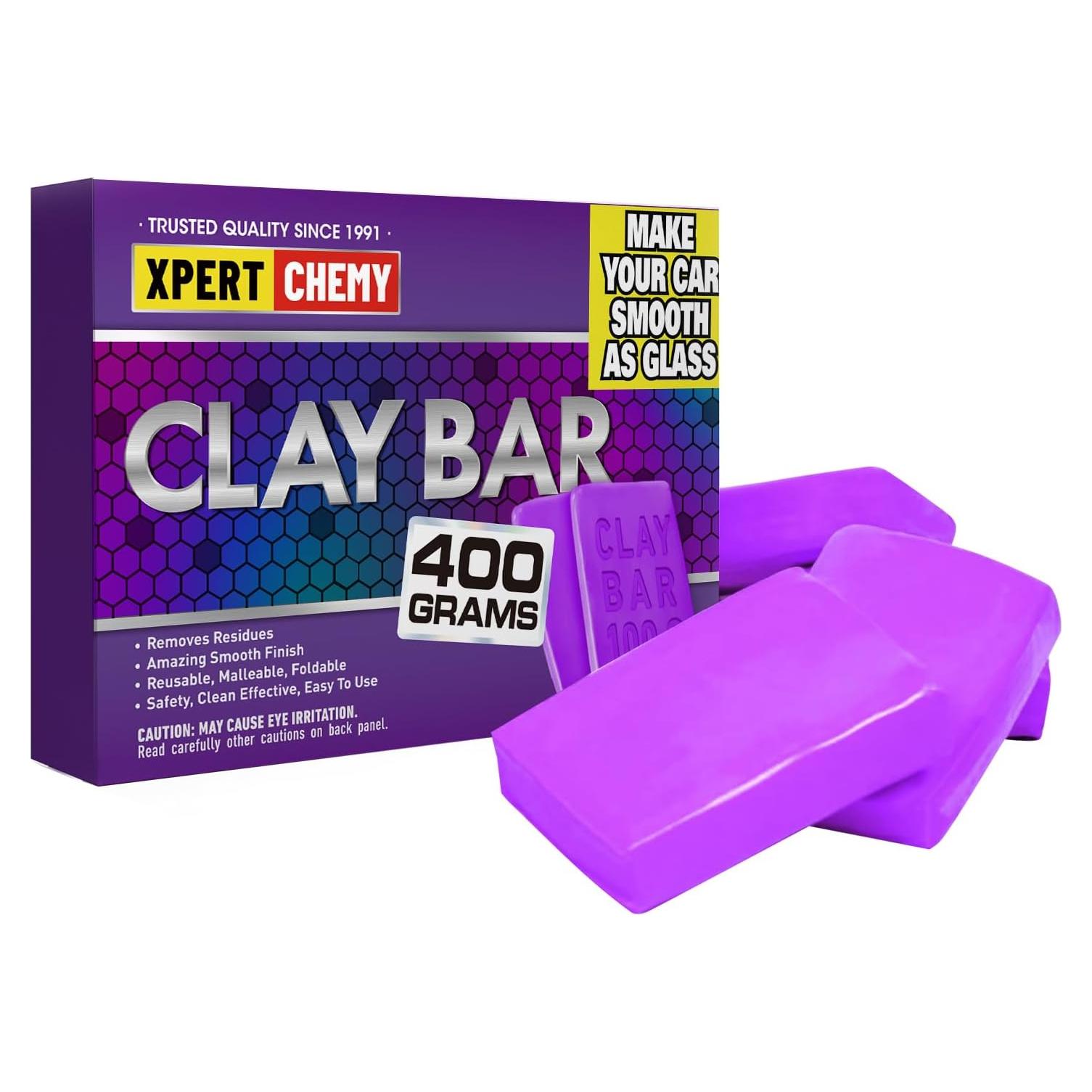 Barra de Arcilla para Automóviles XPERTCHEMY 400g Kit Limpieza