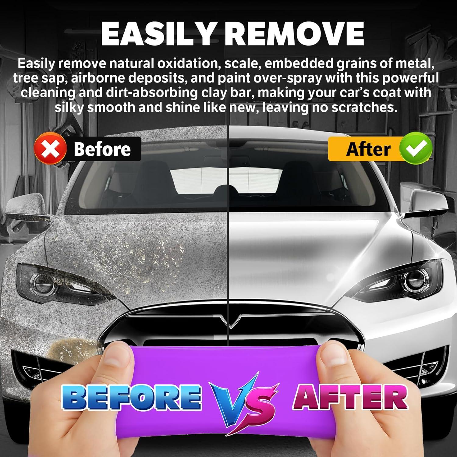 Barra de Arcilla para Automóviles XPERTCHEMY 400g Kit Limpieza