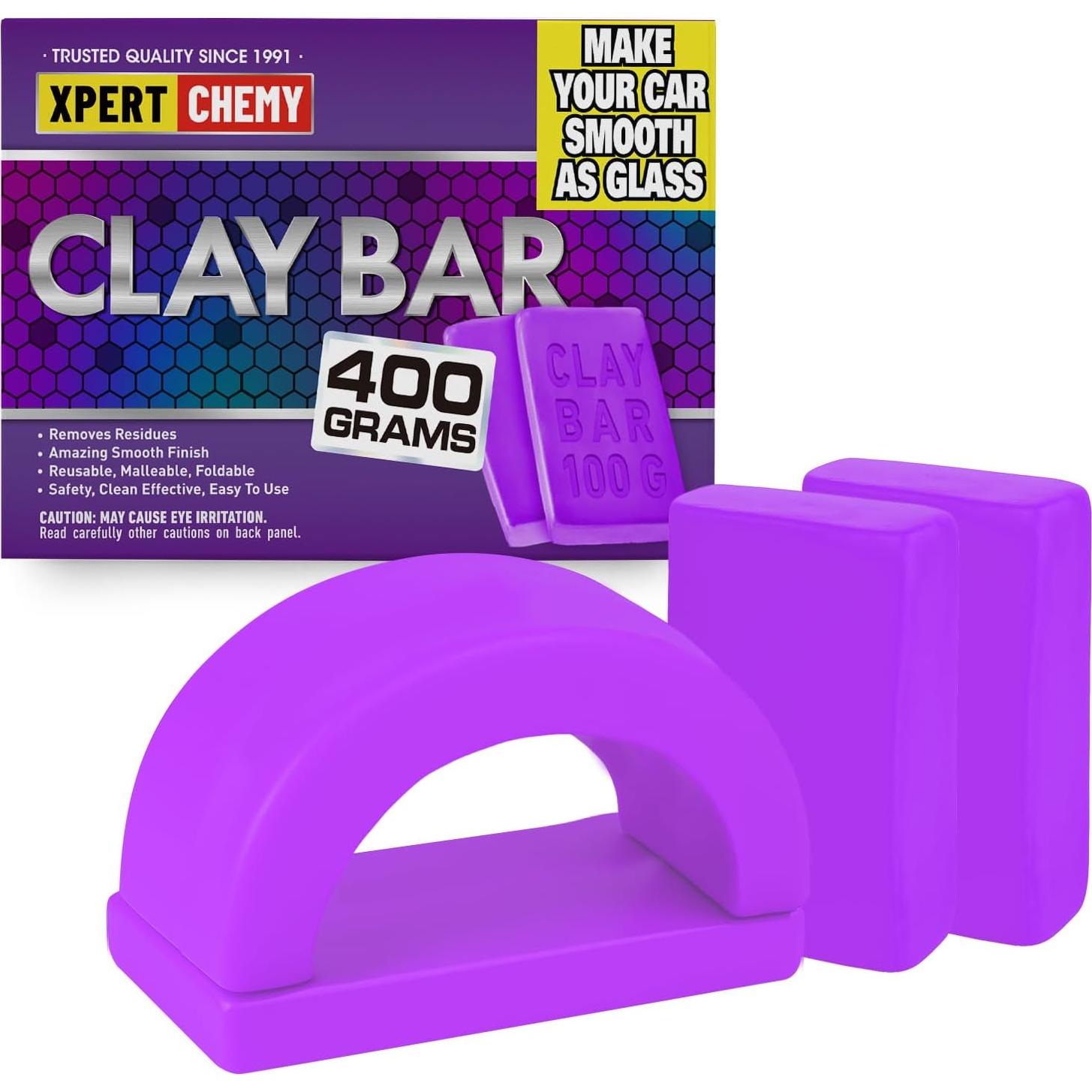 Barra de Arcilla para Automóviles XPERTCHEMY 400g Kit Limpieza