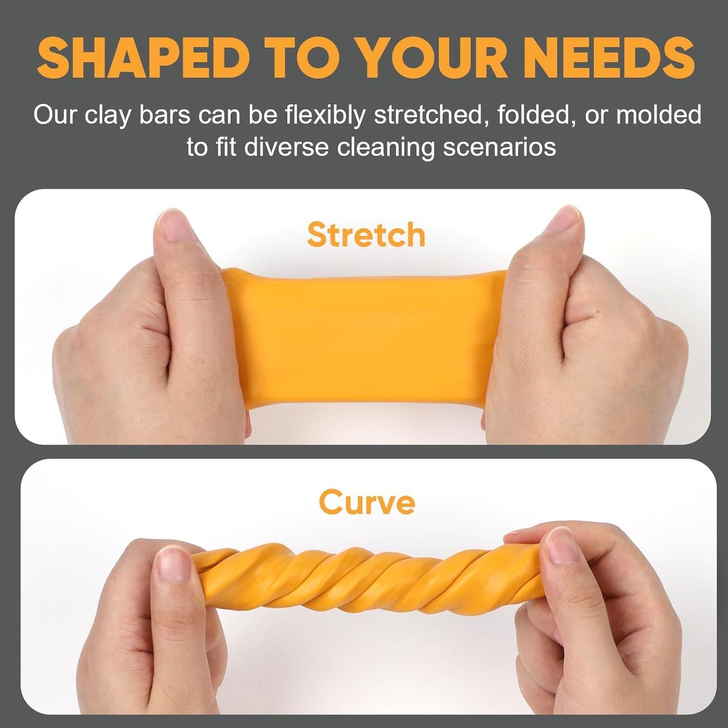 Barra de Arcilla para Automóvil TEAWOO 400g - 4 Paquetes