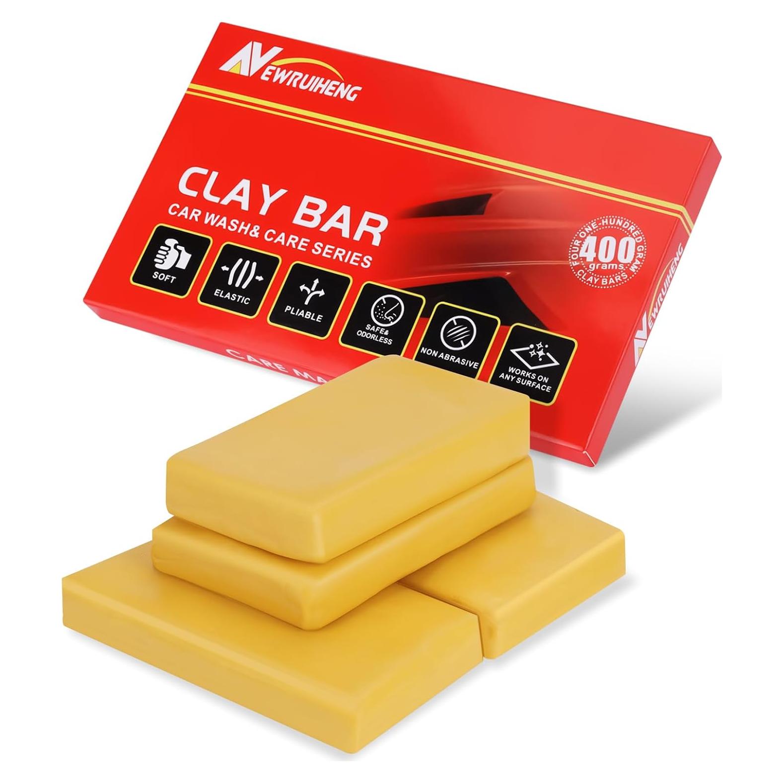 Barra de Arcilla para Automóviles Newruiheng 4 Paquete 400g