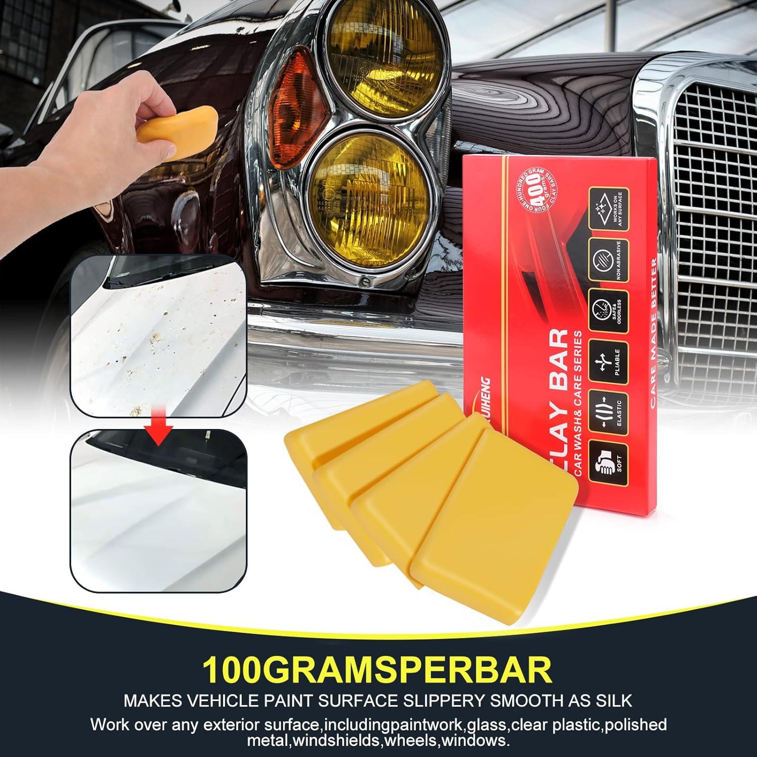 Barra de Arcilla para Automóviles Newruiheng 4 Paquete 400g