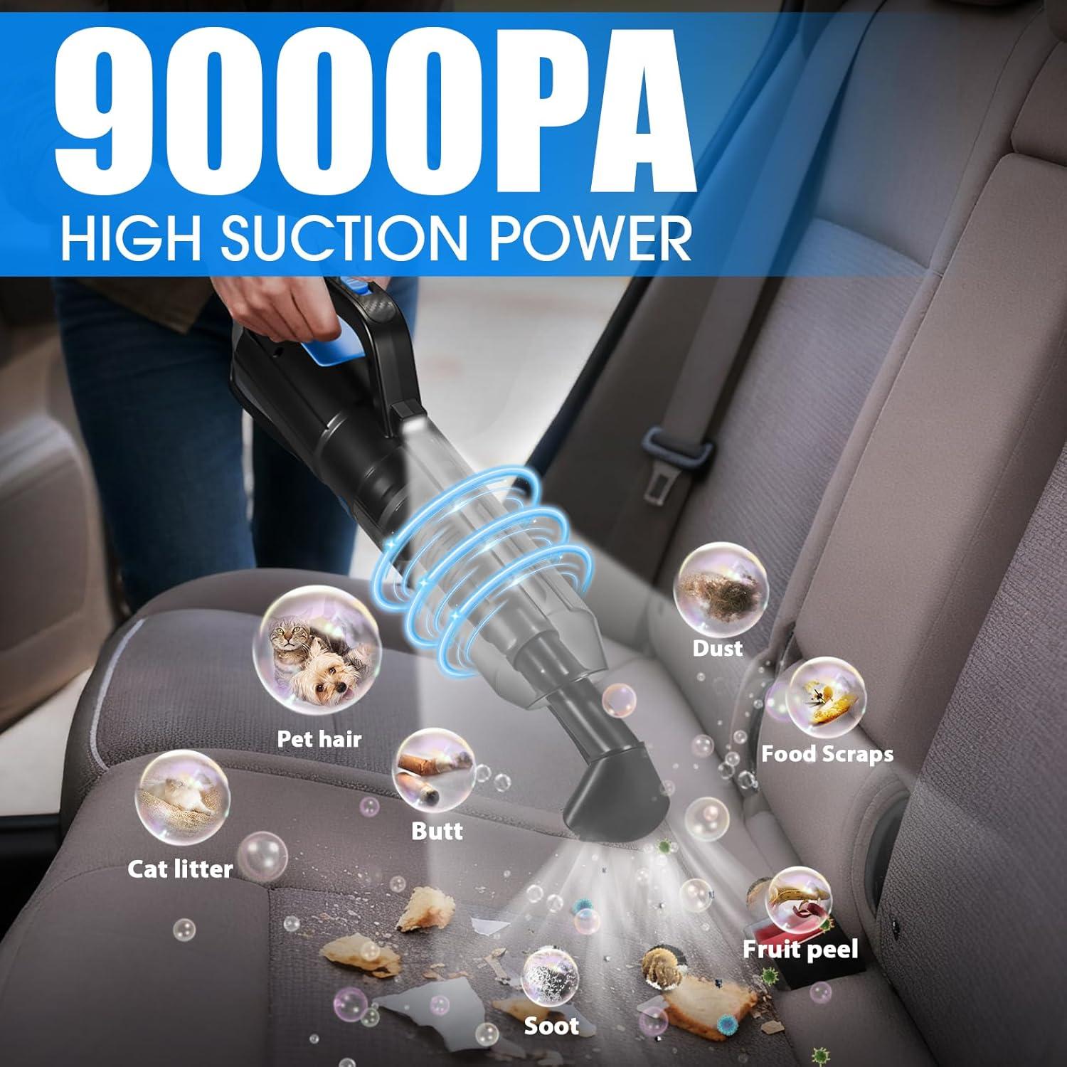 Kit de Limpieza de Autos Vioview 25pcs con Aspiradora 2.3kg