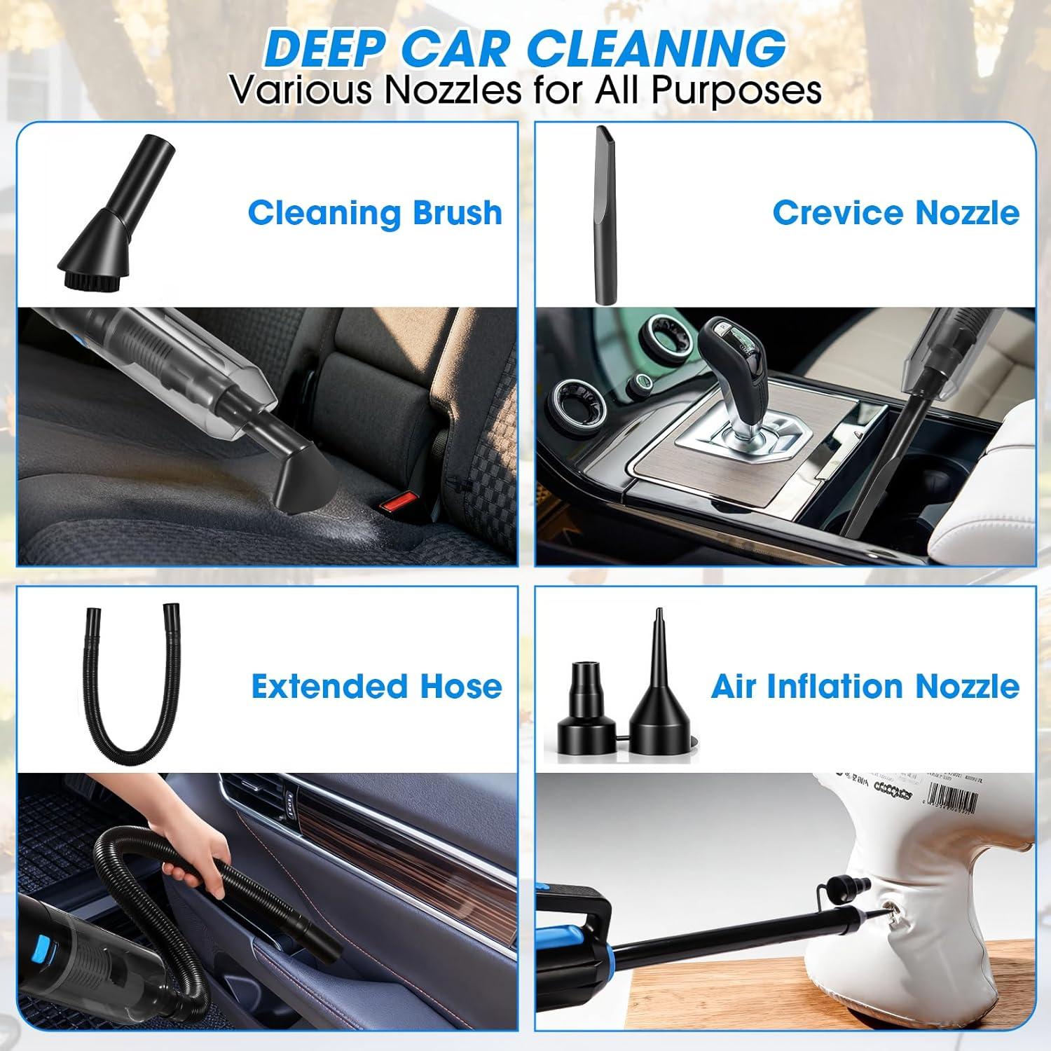 Kit de Limpieza de Autos Vioview 25pcs con Aspiradora 2.3kg