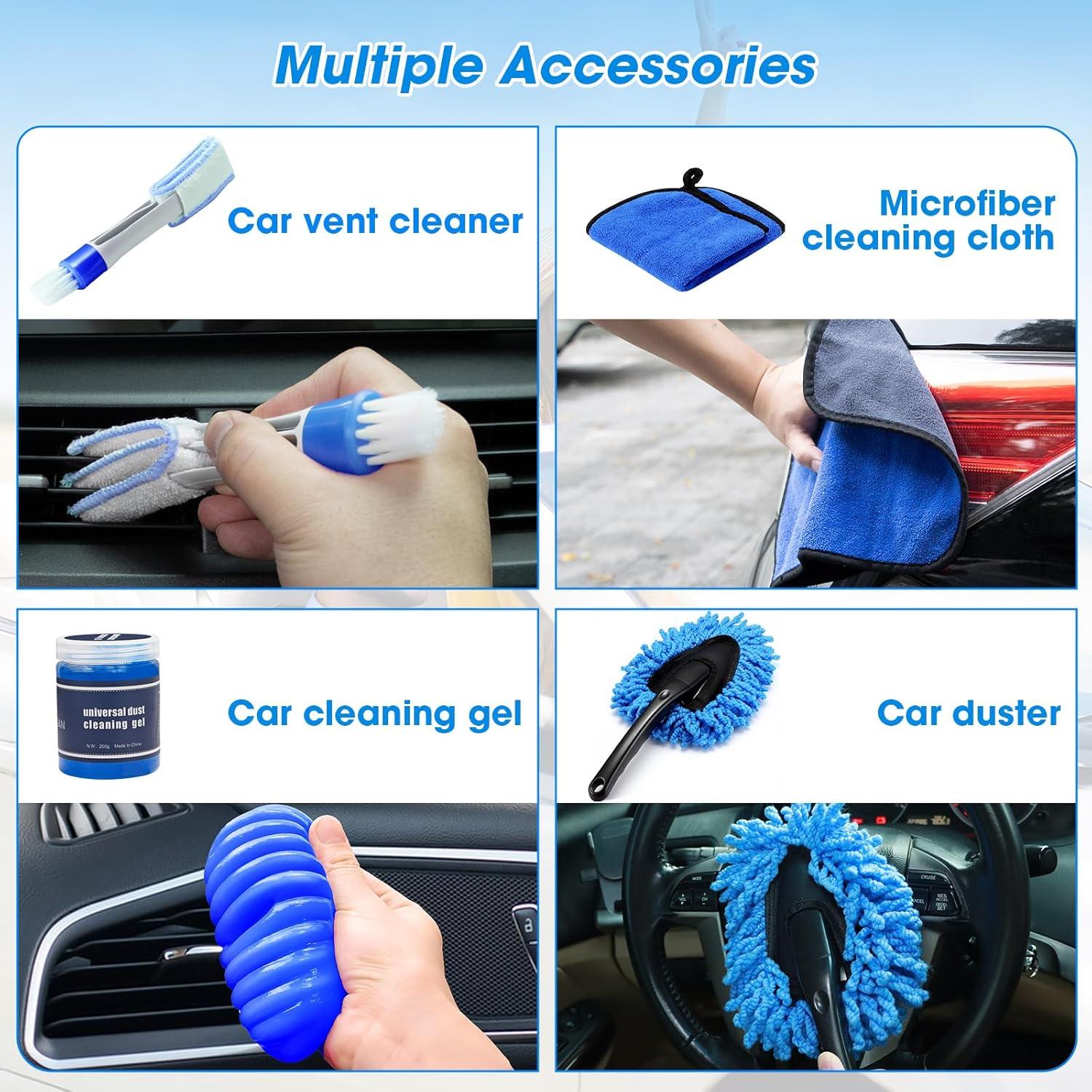 Kit de Limpieza de Autos Vioview 25pcs con Aspiradora 2.3kg