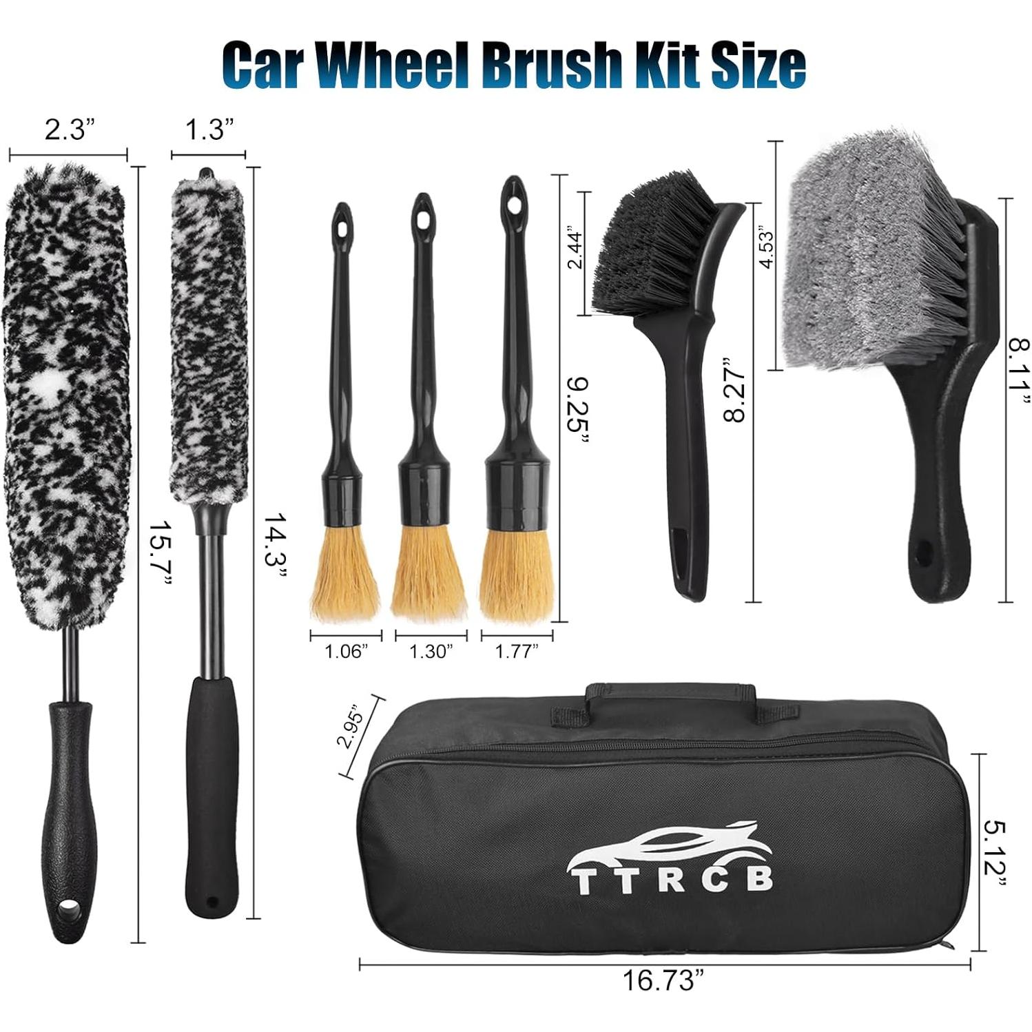 Kit de Cepillos para Ruedas TTRCB CWB-8 - 8 Piezas