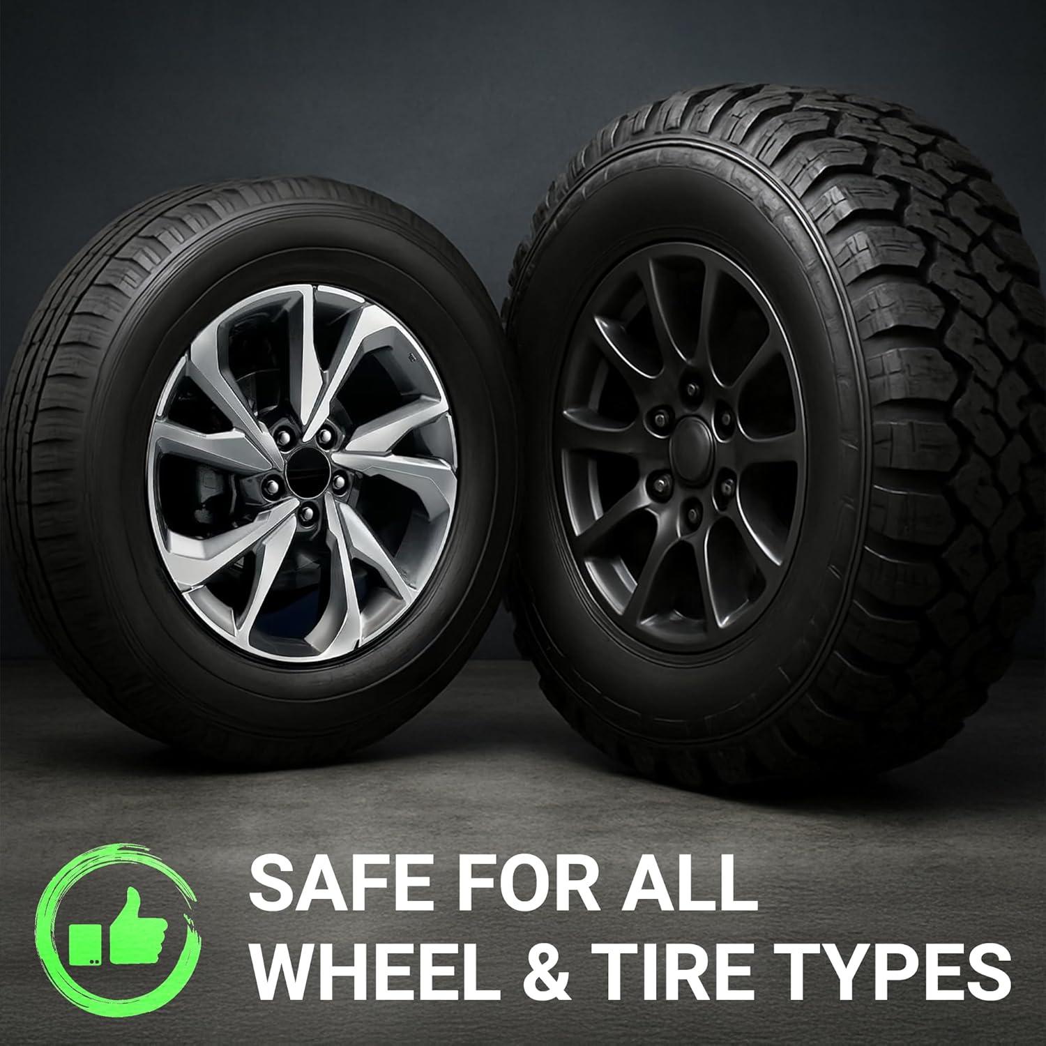 Kit de Limpieza de Ruedas Rev Auto - 5 Piezas, Brillo y Limpiador