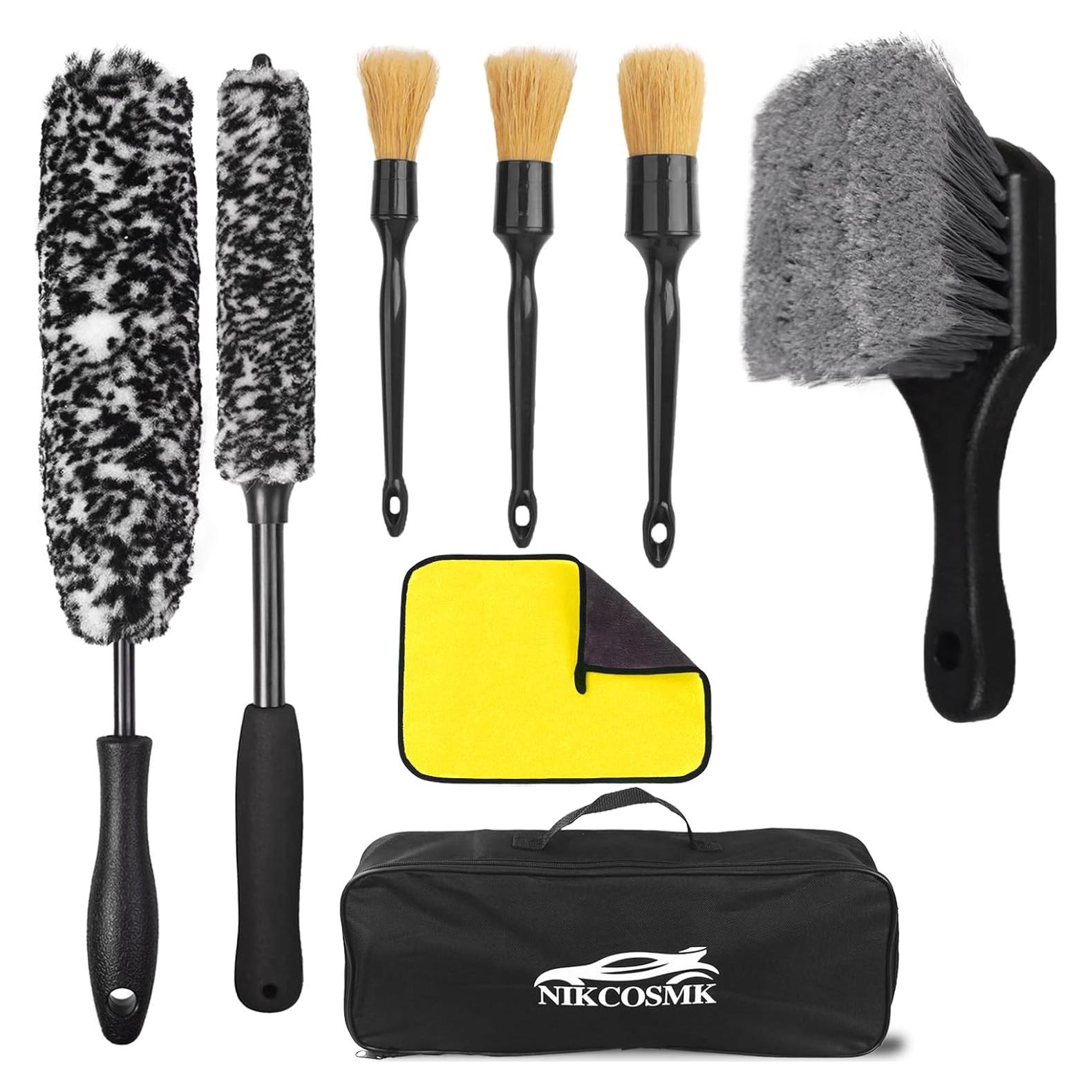 Kit de Cepillos de Limpieza de Ruedas NIKCOSMK 8 Piezas