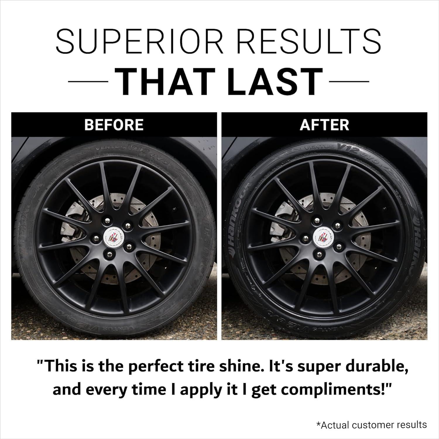 CAR GUYS Wheel Detailing Kit | Tire Shine 18 Oz & Wheel Cleaner 18 Oz