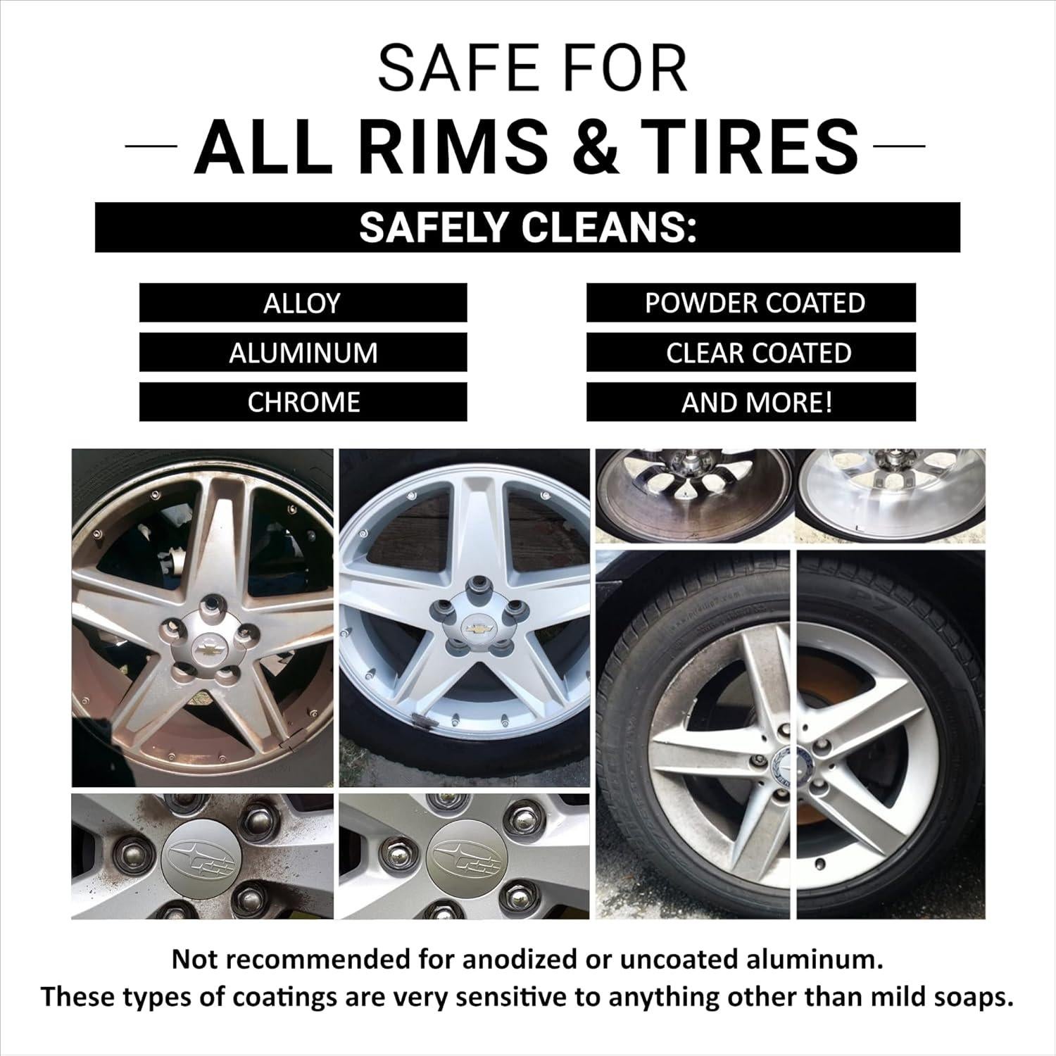 CAR GUYS Wheel Detailing Kit | Tire Shine 18 Oz & Wheel Cleaner 18 Oz