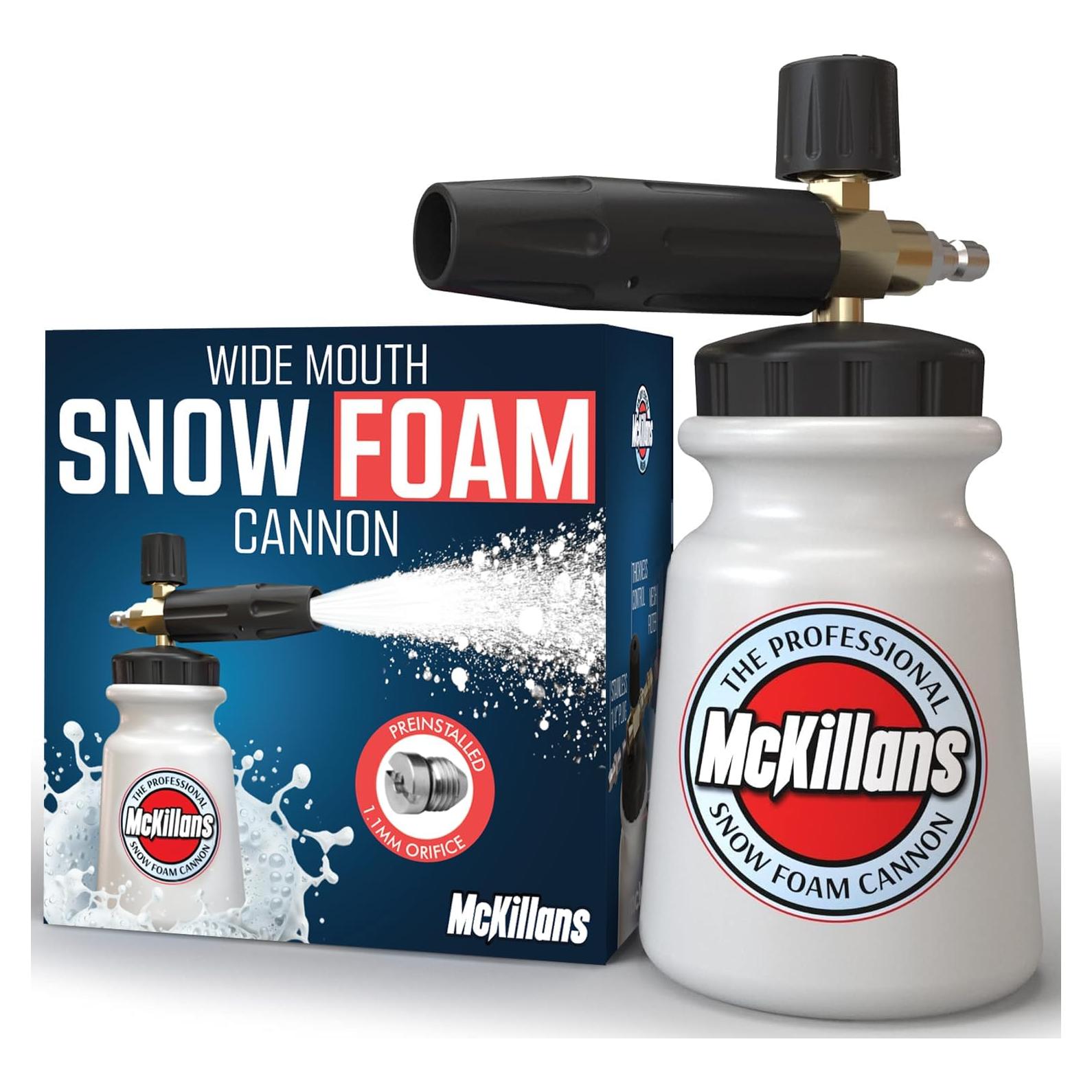 Cannon de Espuma McKillans Boca Ancha 1L Ajustable para Lavado