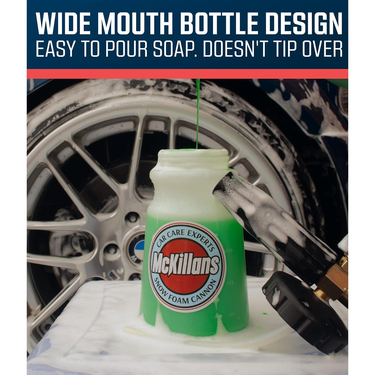Cannon de Espuma McKillans Boca Ancha 1L Ajustable para Lavado