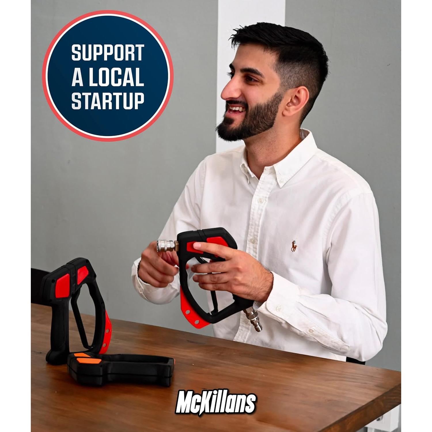 Cannon de Espuma McKillans Boca Ancha 1L Ajustable para Lavado