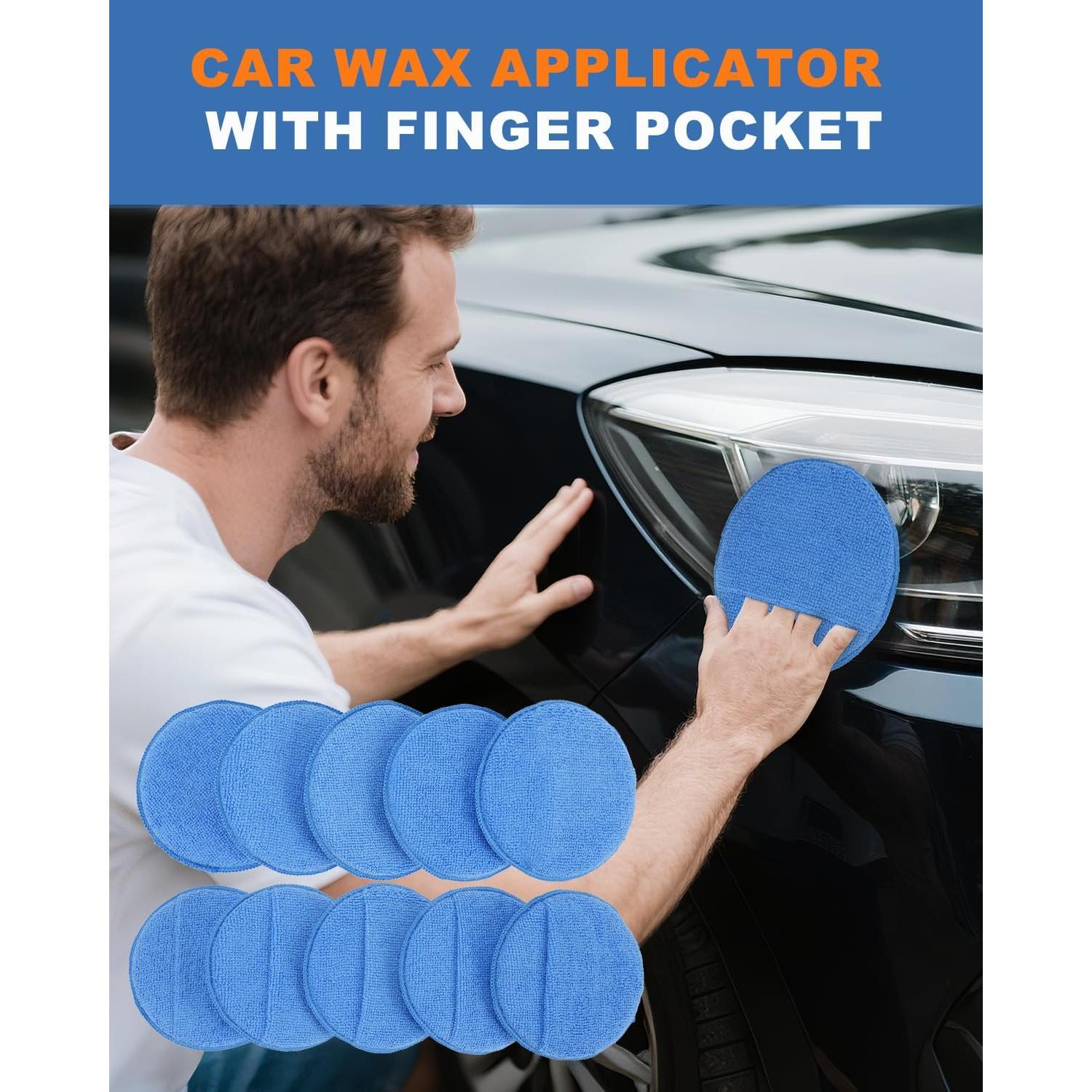 Almohadillas de Aplicación de Cera YEERSUO 10 Piezas 12.7 cm