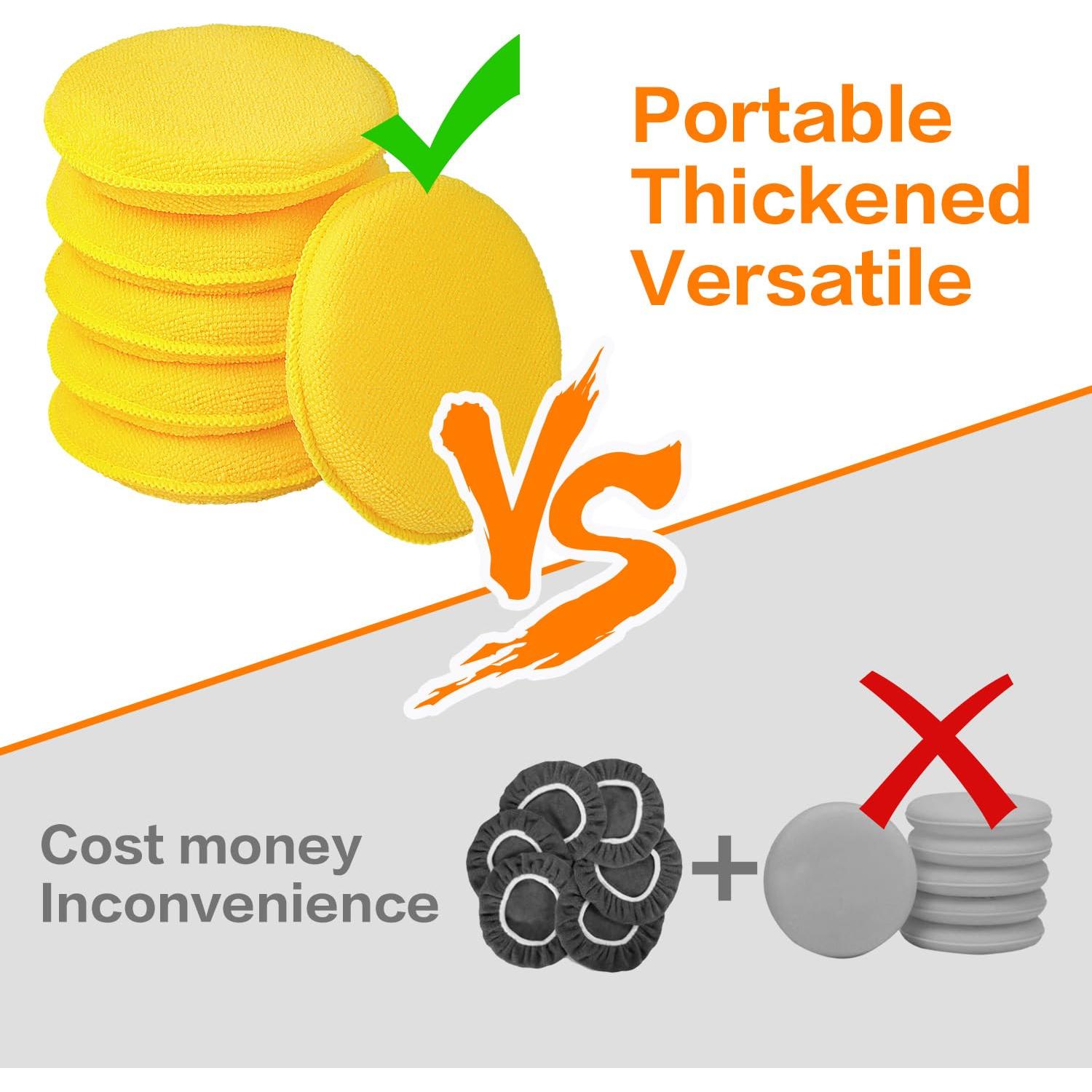 Almohadillas de Cera Microfibra FONAROLL 12.7 cm - Paquete de 6