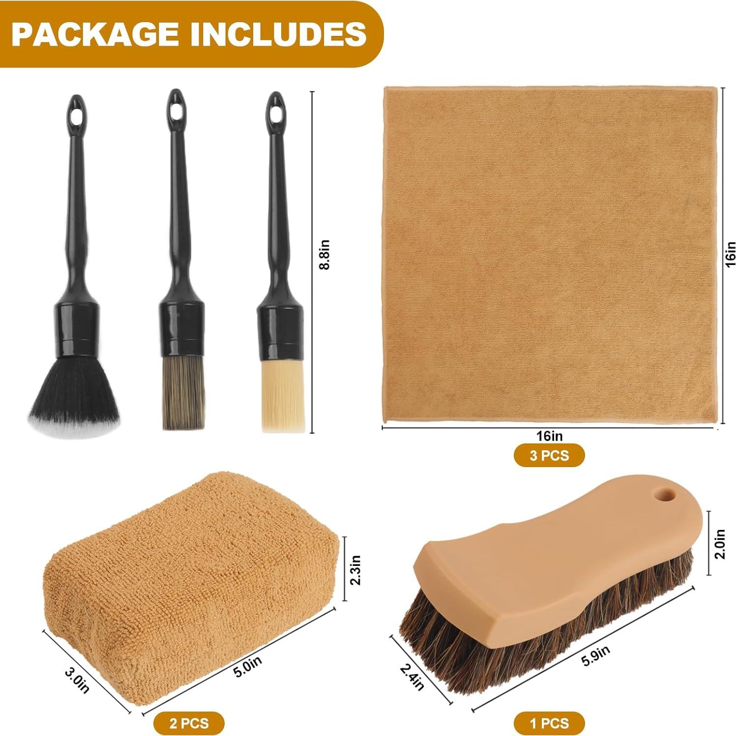 Kit de Limpieza de Coche NIKCOSMK 10 Piezas Microfibra