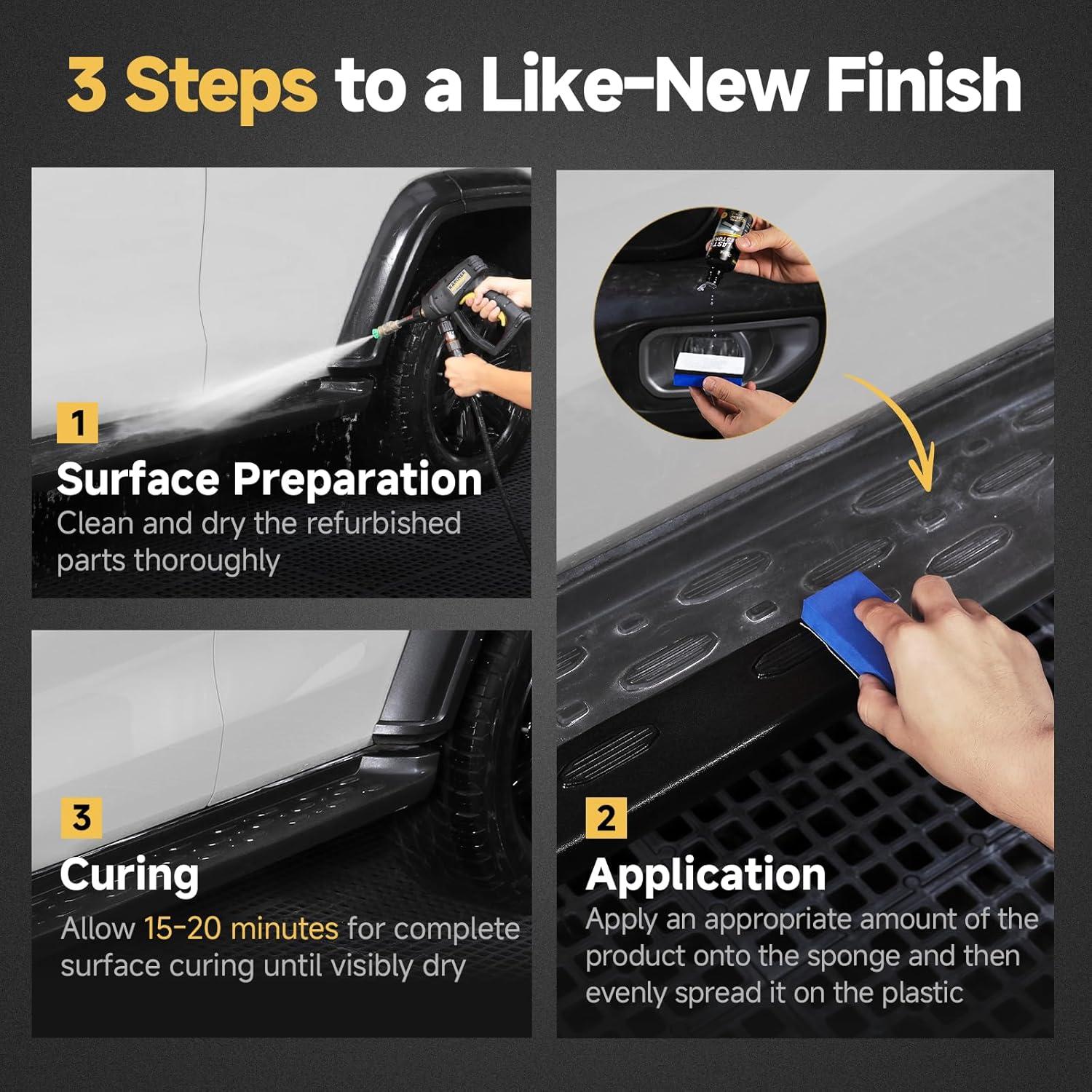 Restaurador de Molduras Negras Toretark SLFXJ 50ml Cerámico