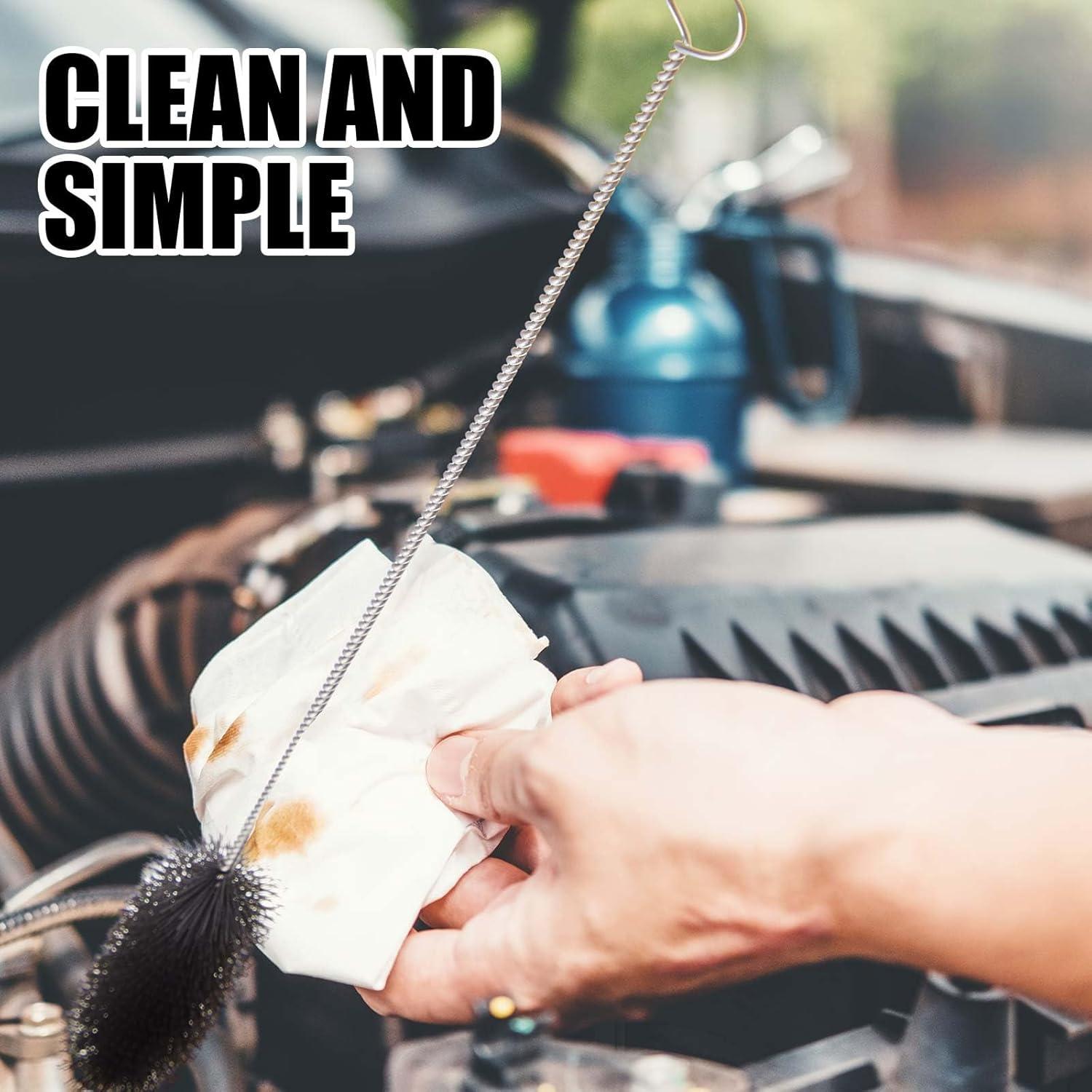 Kit de Cepillos de Motor Reallnaive 12 Piezas Nylon Acero