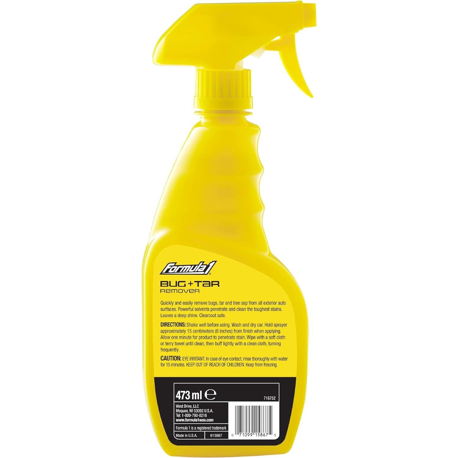 Removedor de Insectos y Alquitrán Formula 1 473 mL - Desengrasante Potente