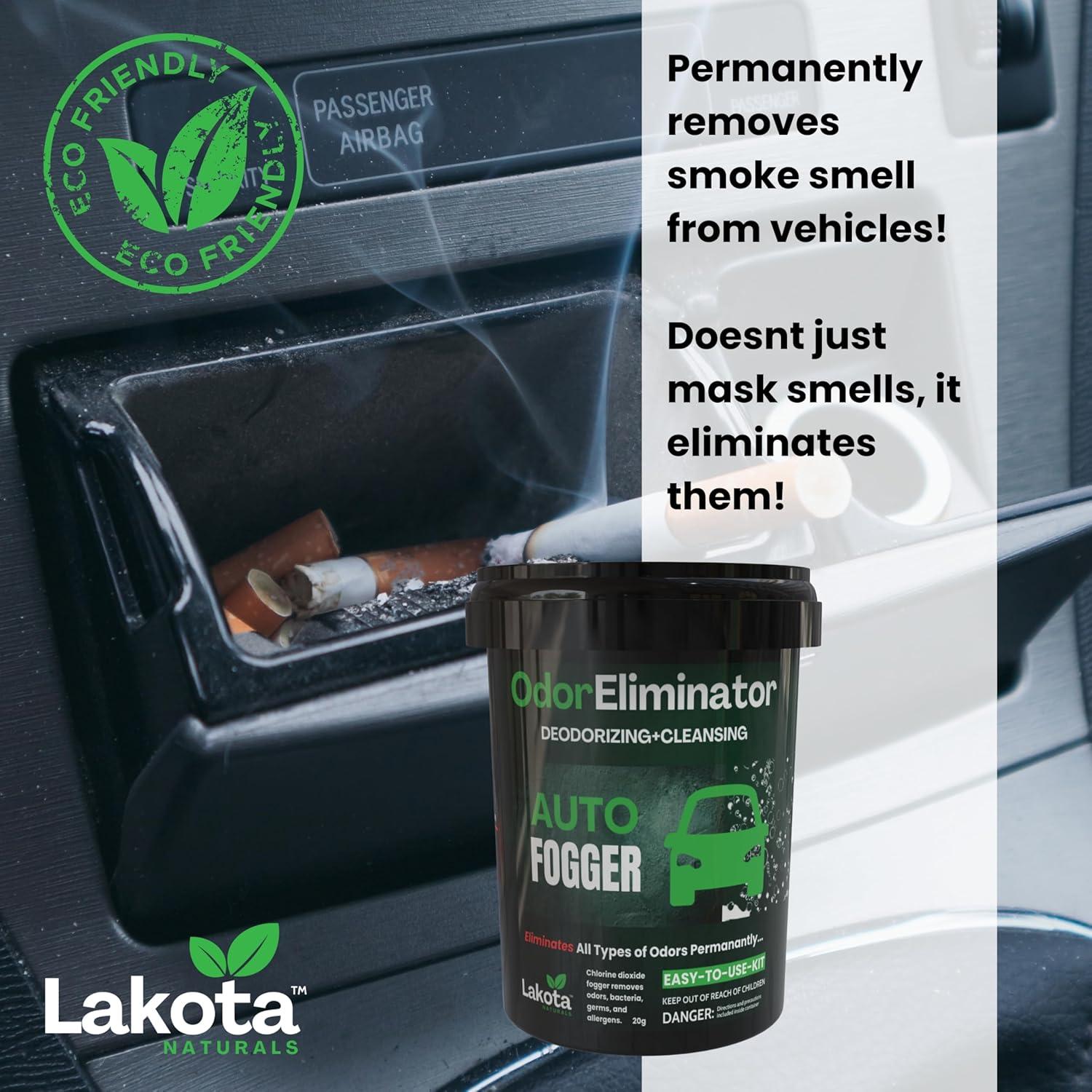 Kit Eliminador de Olores para Coche Lakota - Dióxido de Cloro