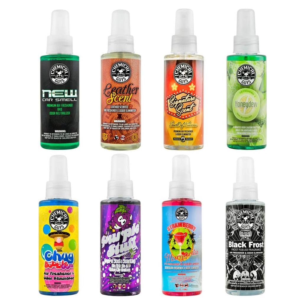 Kit de Ambientadores Chemical Guys Scent-Sational 8x118ml