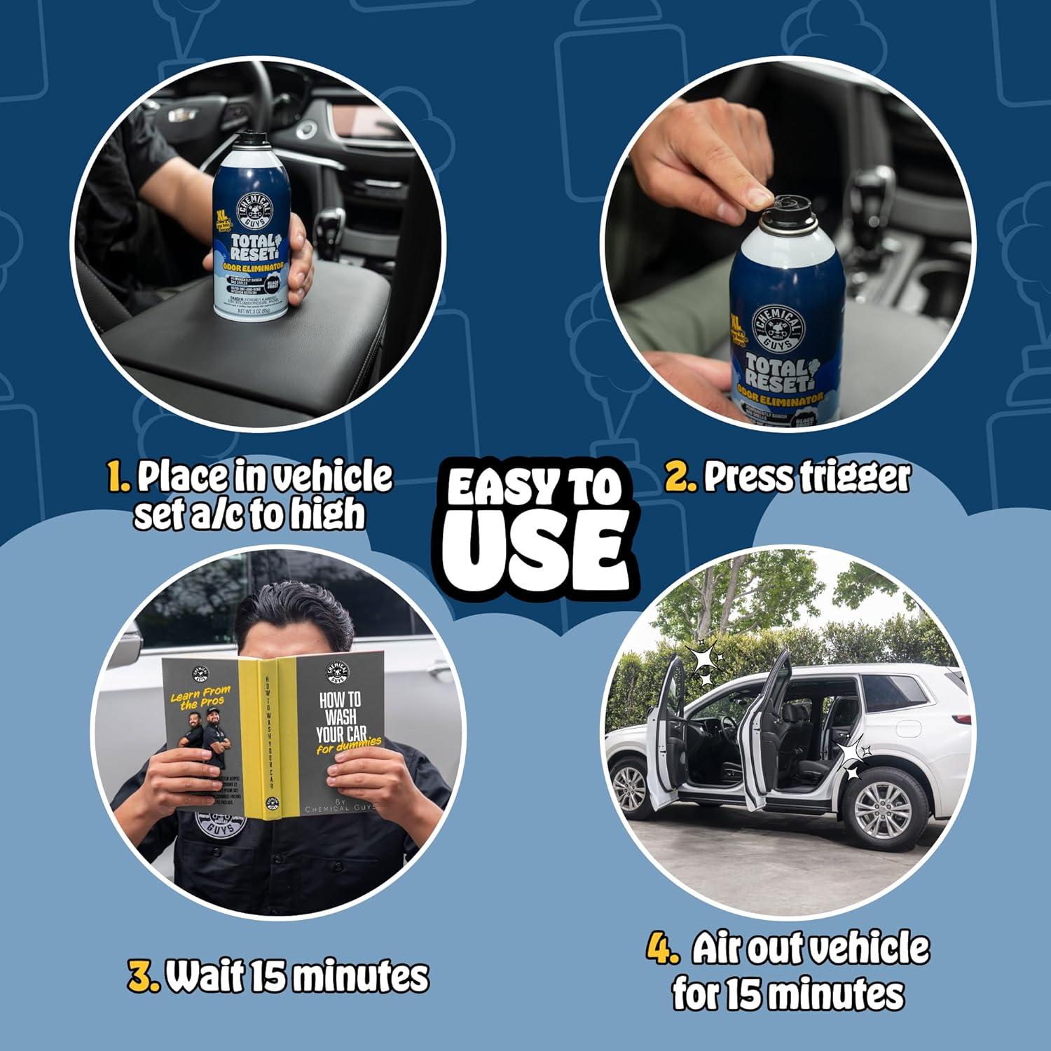 Eliminador de Olores Fogger Chemical Guys 3 Pack Black Frost 85g